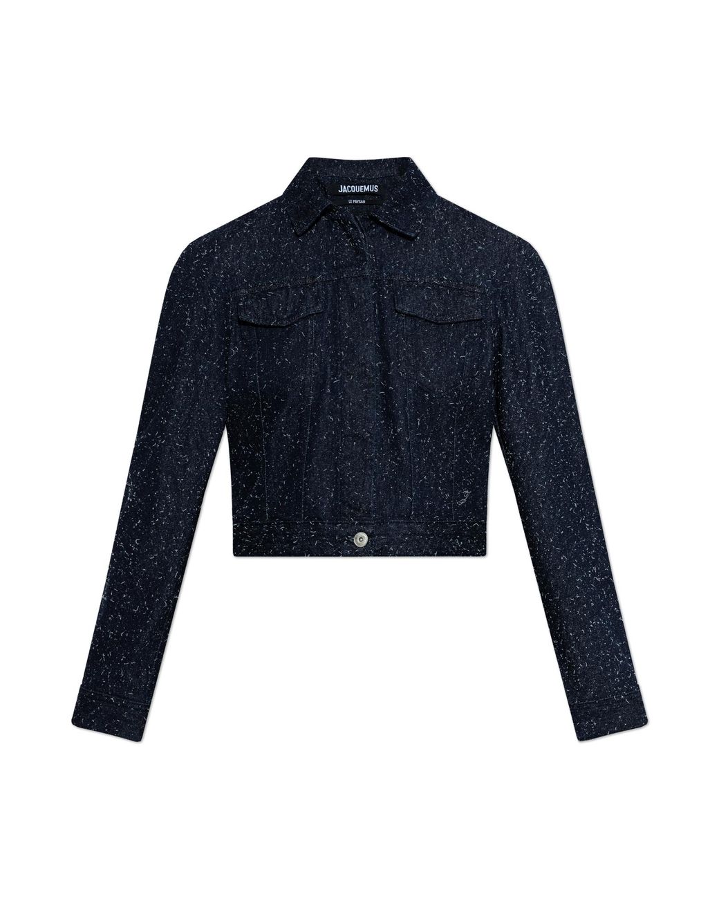 Jacquemus Blue Denim Jacket "Ovalo"