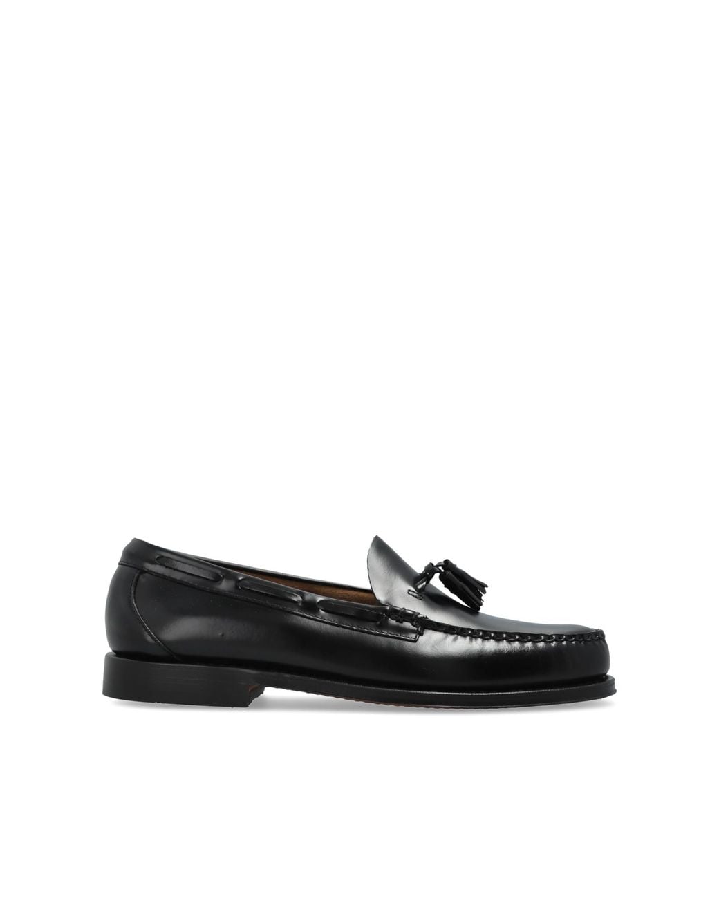 G.H.BASS Black "Weejuns Larkin Tassel" Loafers for men