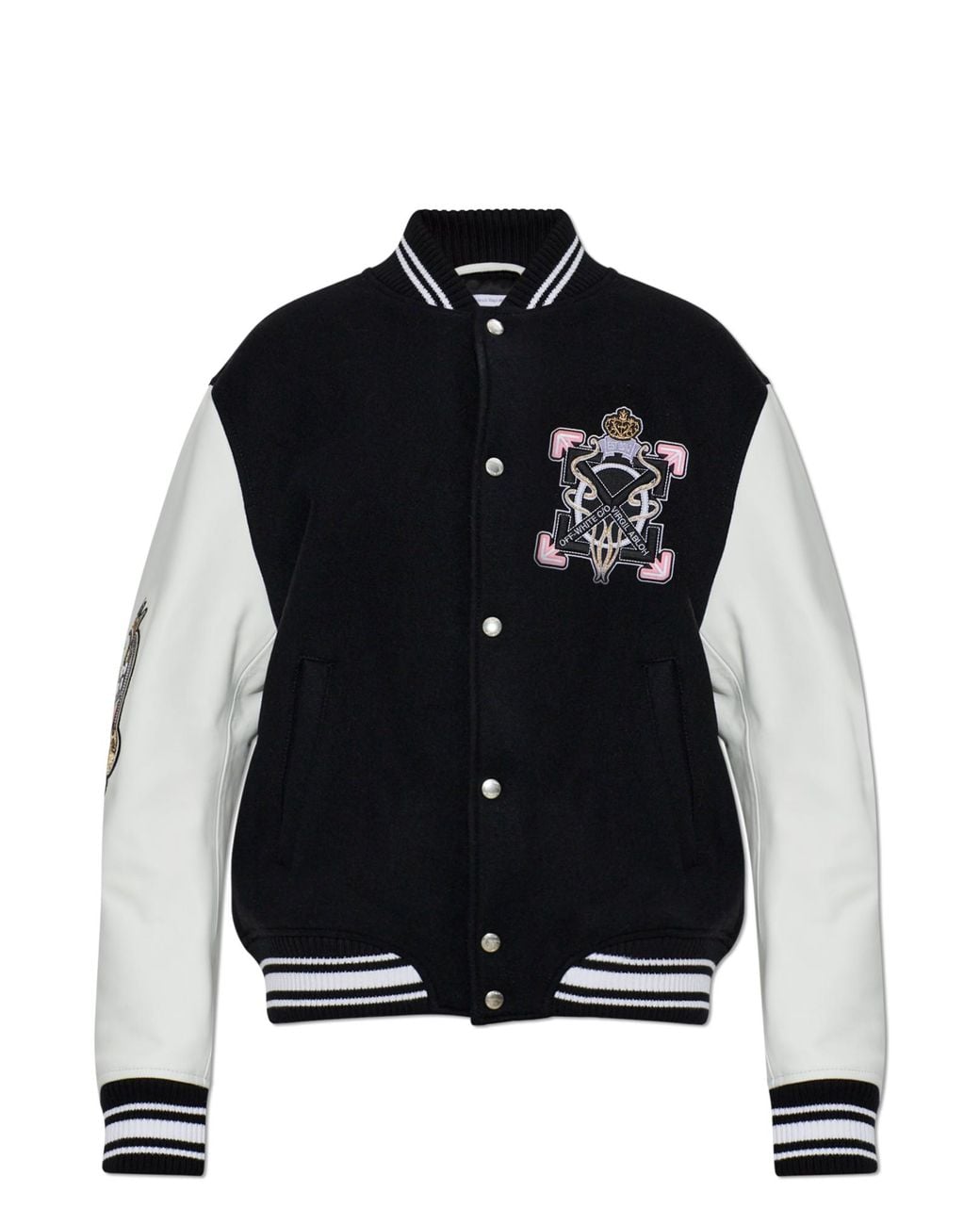 Off-White c/o Virgil Abloh Black 'Bomber' Type Jacket