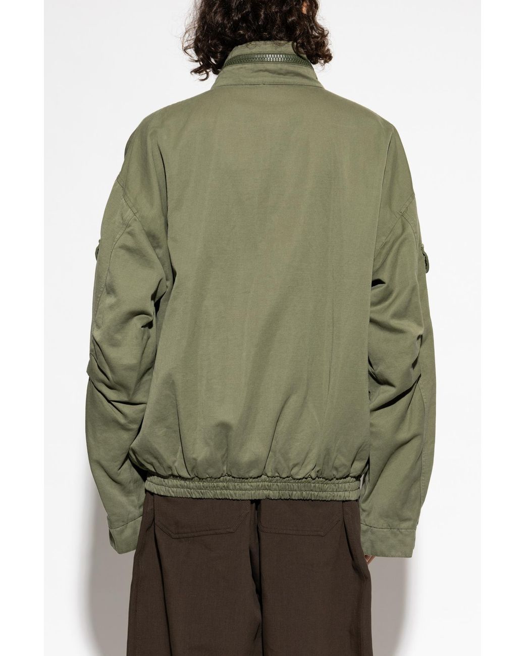 Balmain Green Jacket With Pockets for men