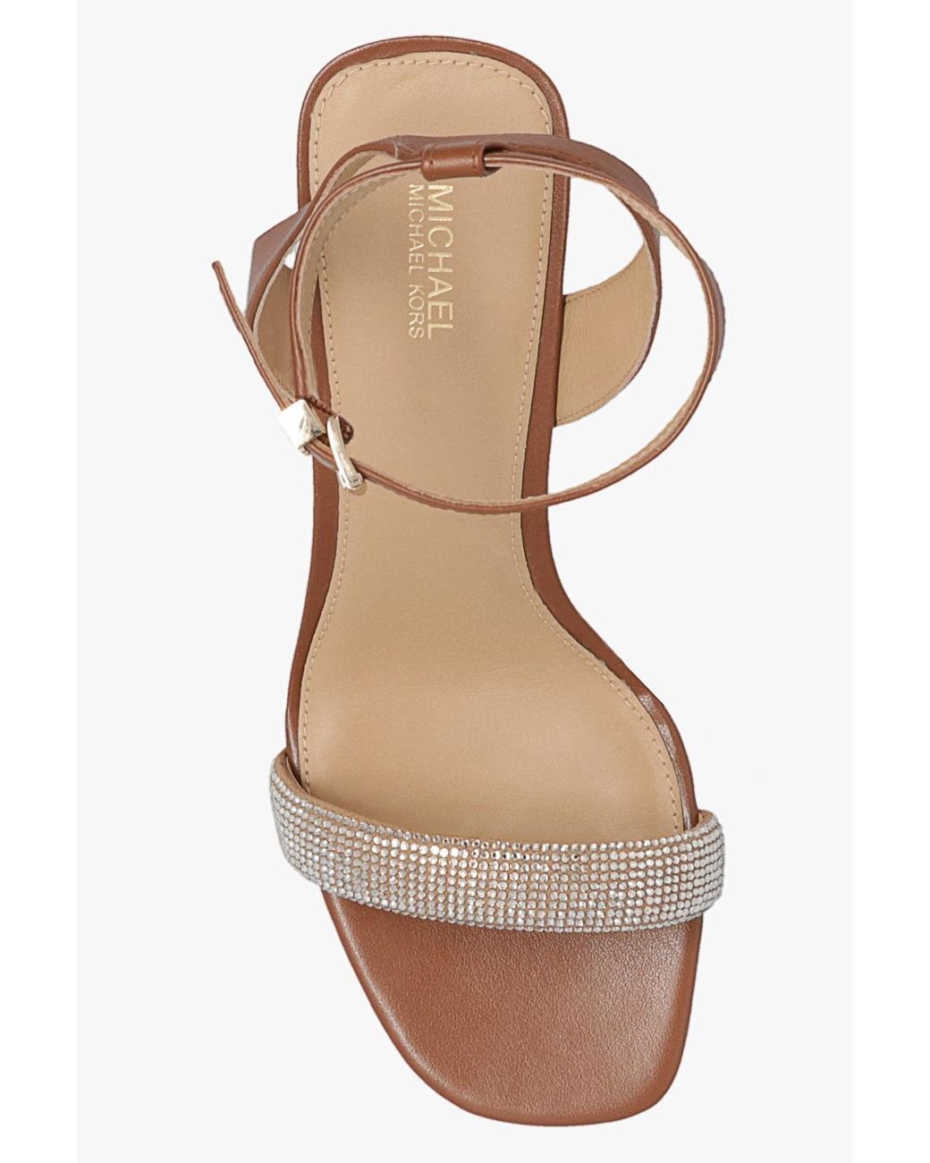 サンダル・ミュール Michael By Michael Kors Sandal Carrie Michael Michael Kors Carrie 75mm rhinestone-embellished