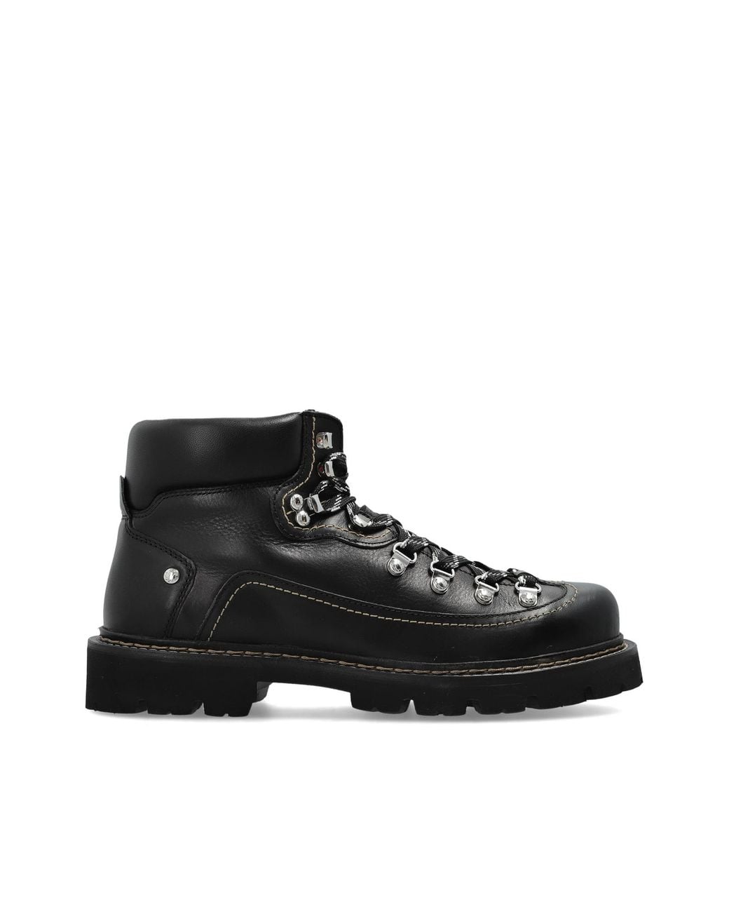 DSquared² Black Leather Shoes "Canadian" for men