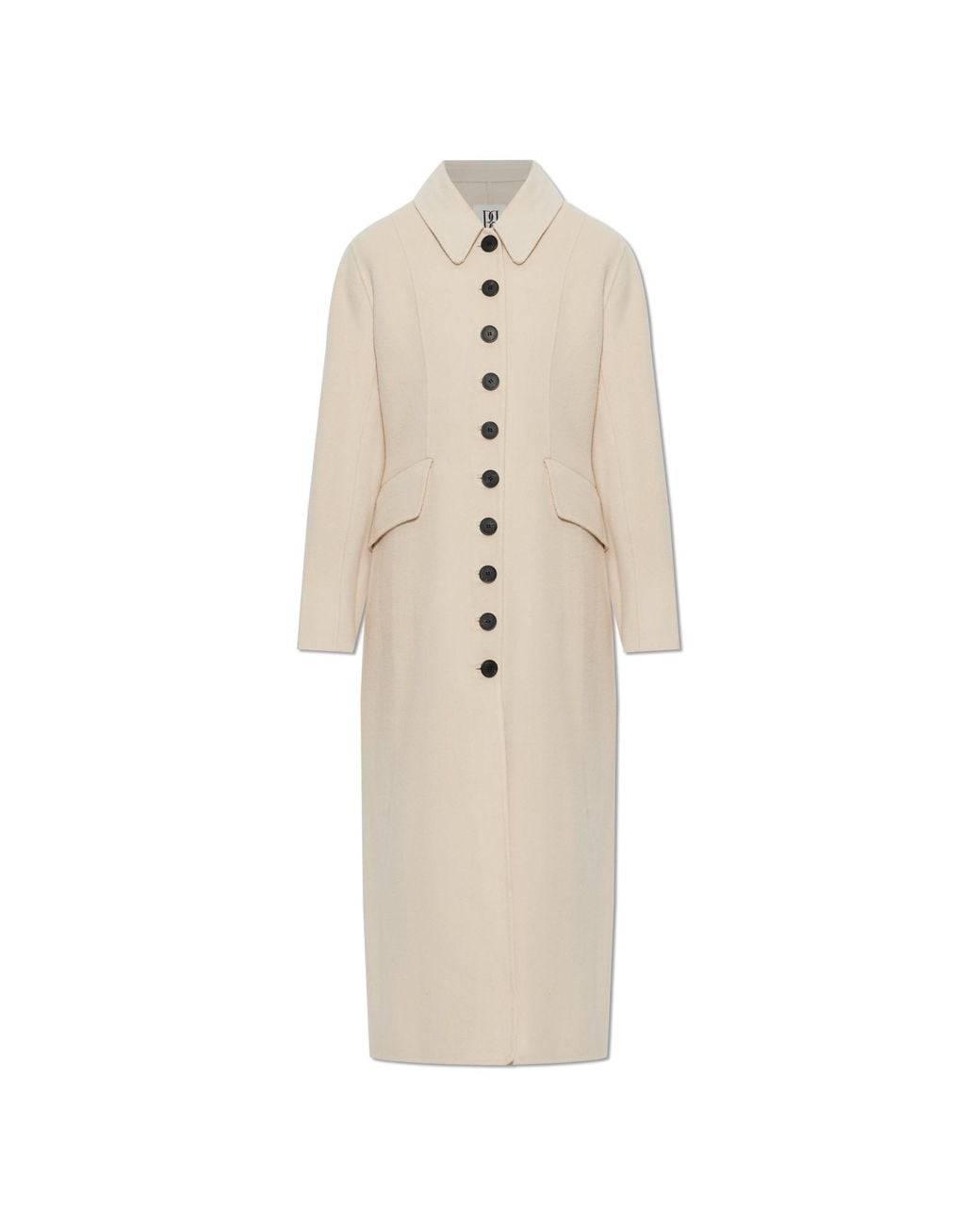 By Malene Birger White Wool Coat 'Magdalena'