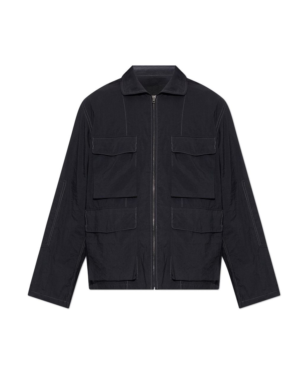 Lemaire Blue Lightweight Jacket With Pockets for men