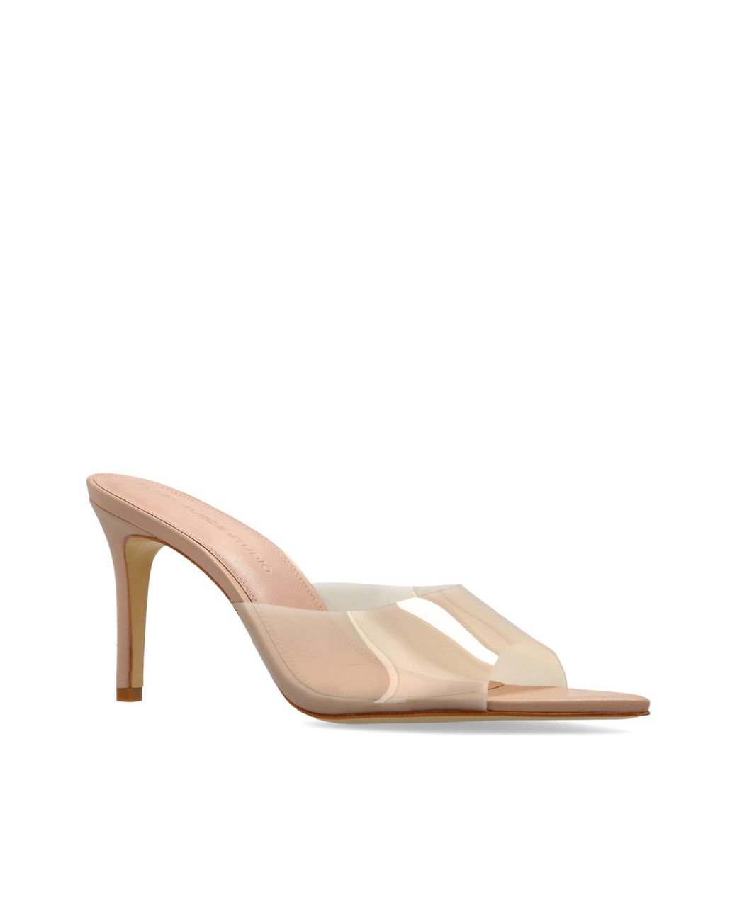 Black Suede Studio White 'Belle' Heeled Mules