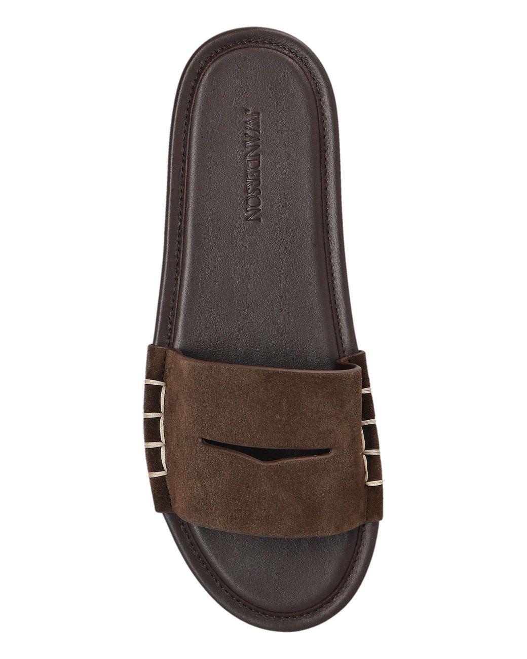 J.W. Anderson White Suede Slides