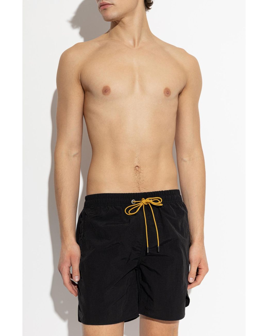 Rhude Black Swim Shorts With Logo for men
