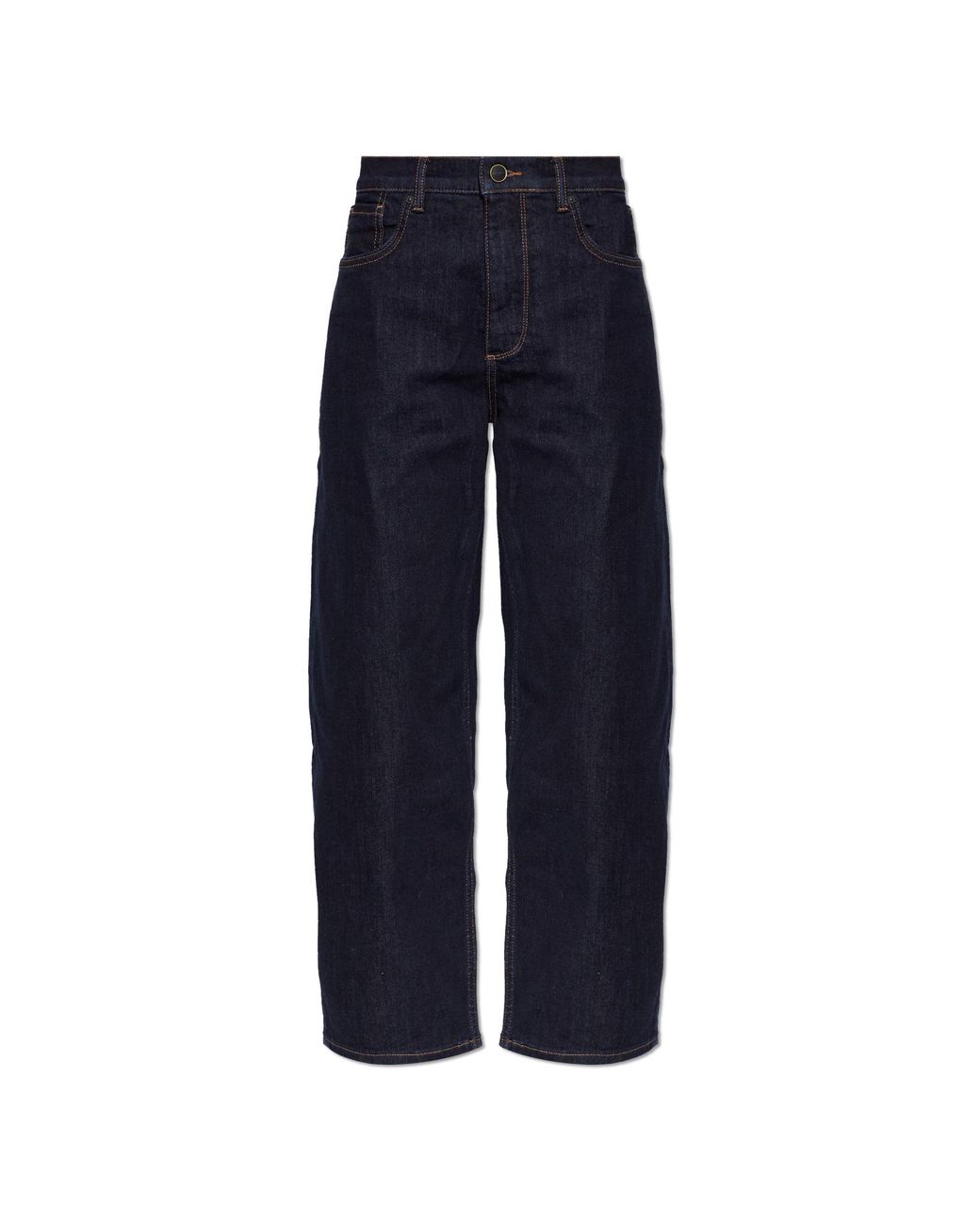 AllSaints Blue 'Sadie Barrel' Straight-Leg Jeans