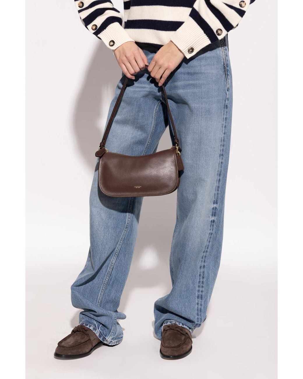 COACH Brown "Waverly" Shoulder Bag
