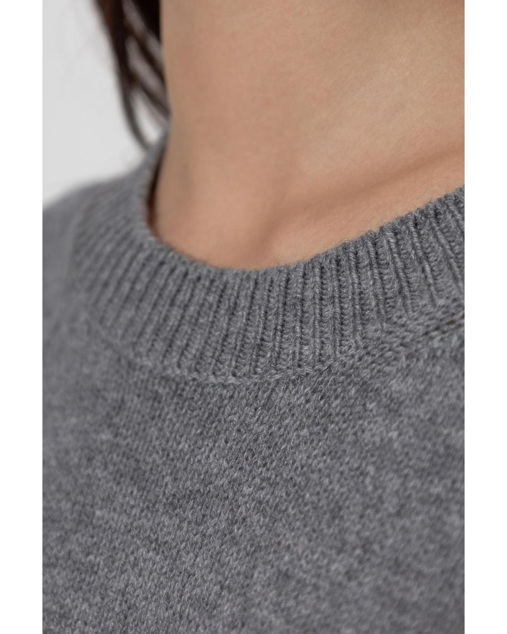 Jil Sander Gray Loose-Fit Cashmere Sweater