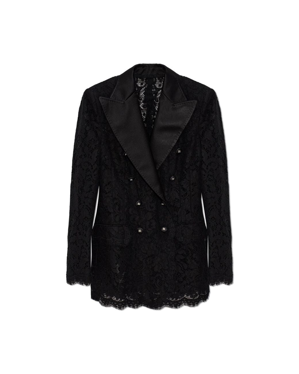 Dolce & Gabbana Black Lace Blazer