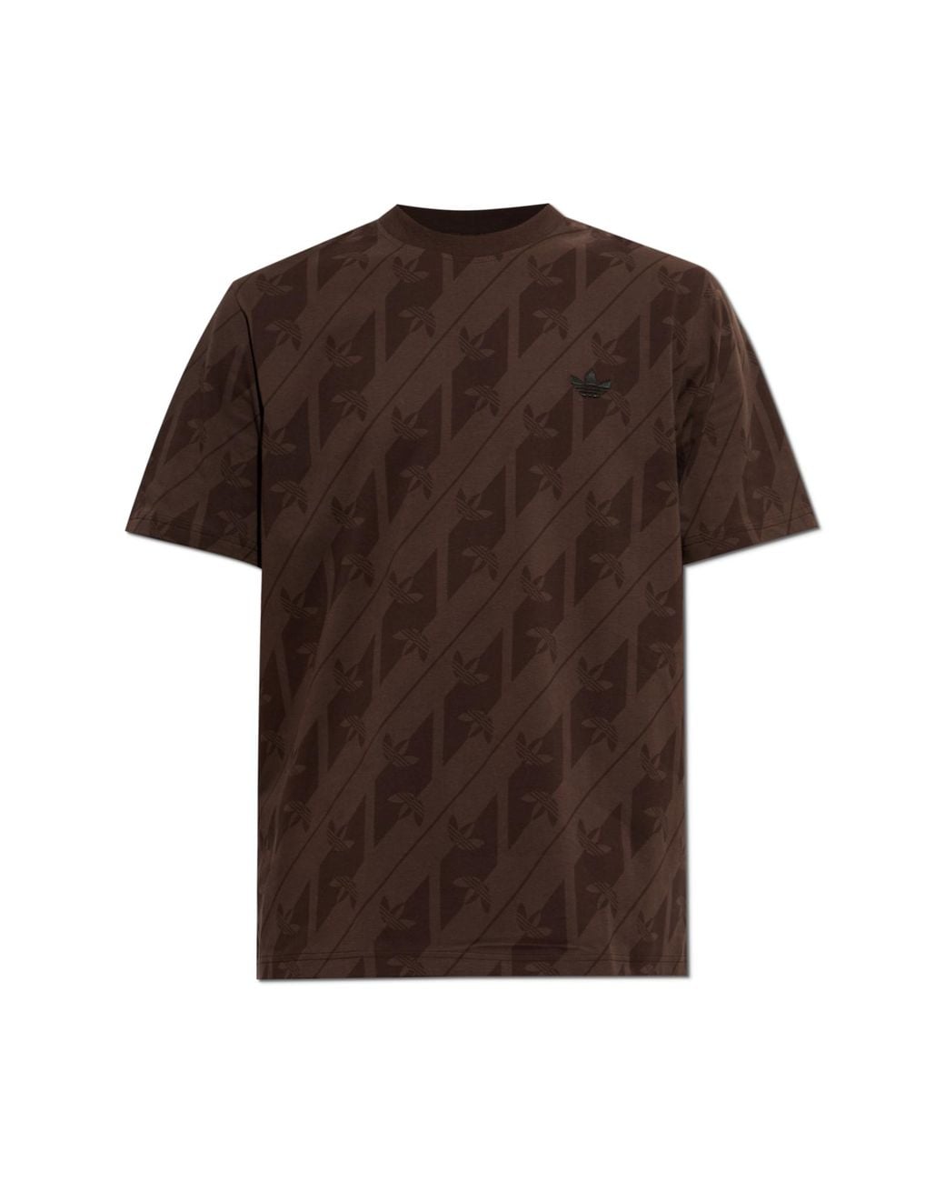 Adidas Originals Brown Monogram T-Shirt for men