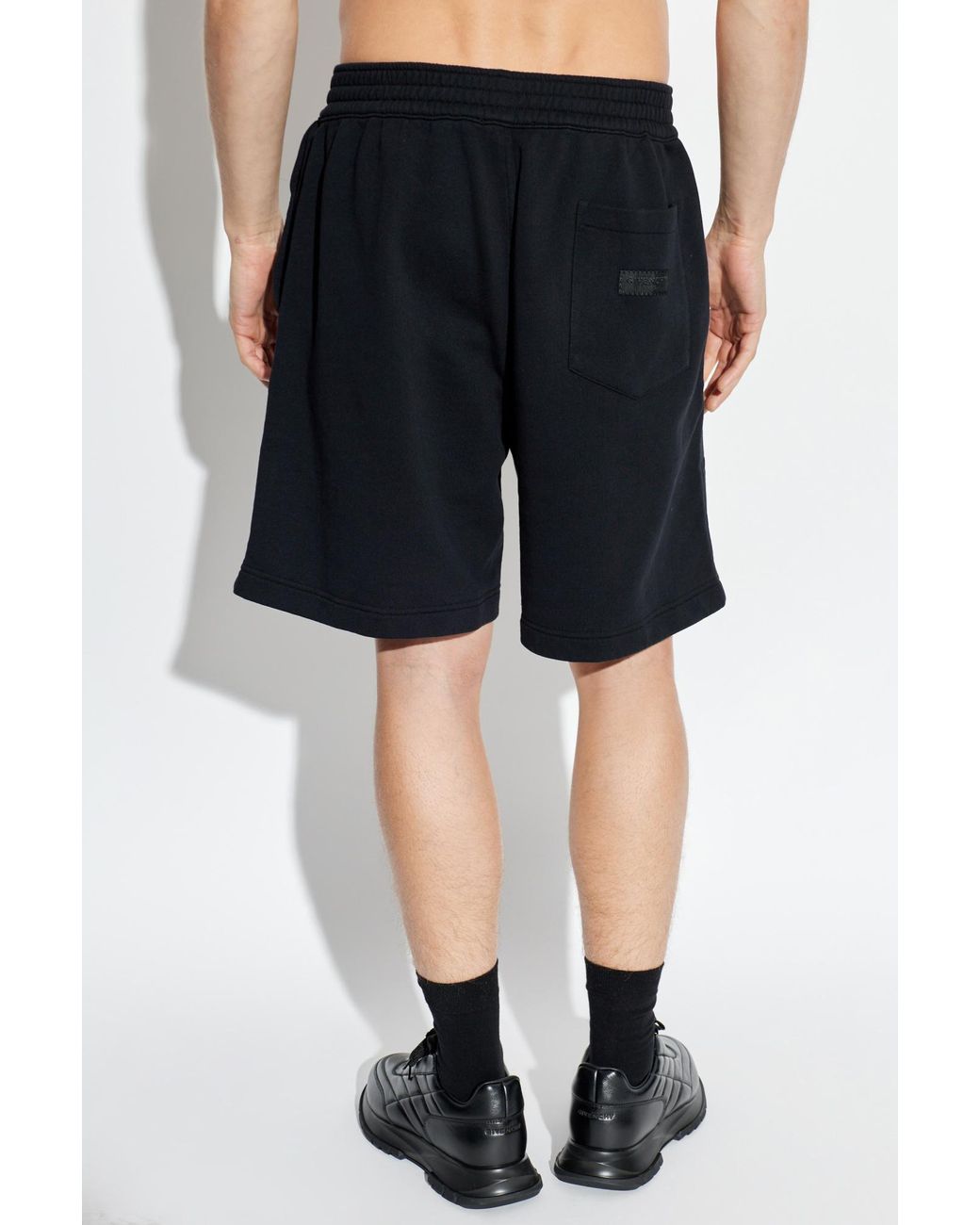 Givenchy Blue Shorts With Logo Patch for men