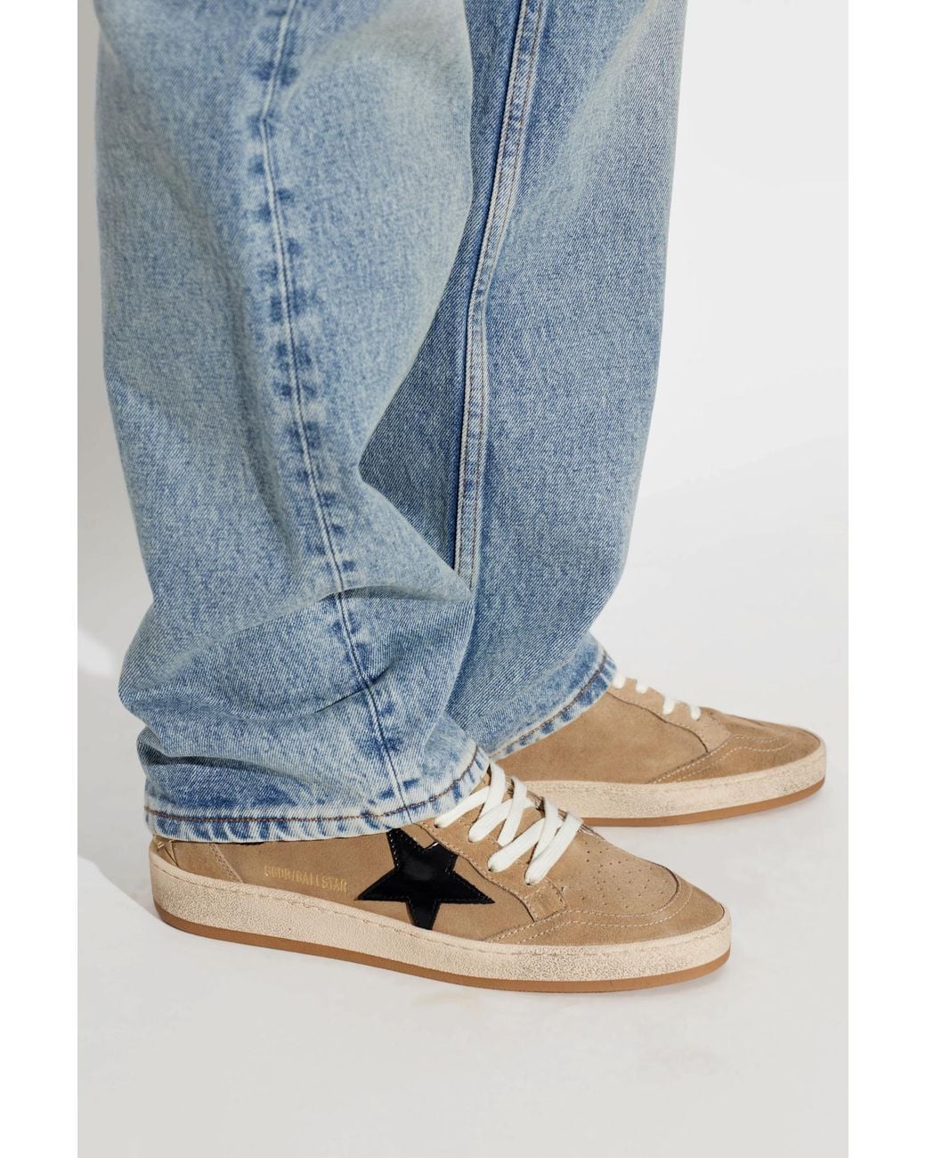 Golden Goose Deluxe Brand Brown 'Ball Star' Sports Shoes