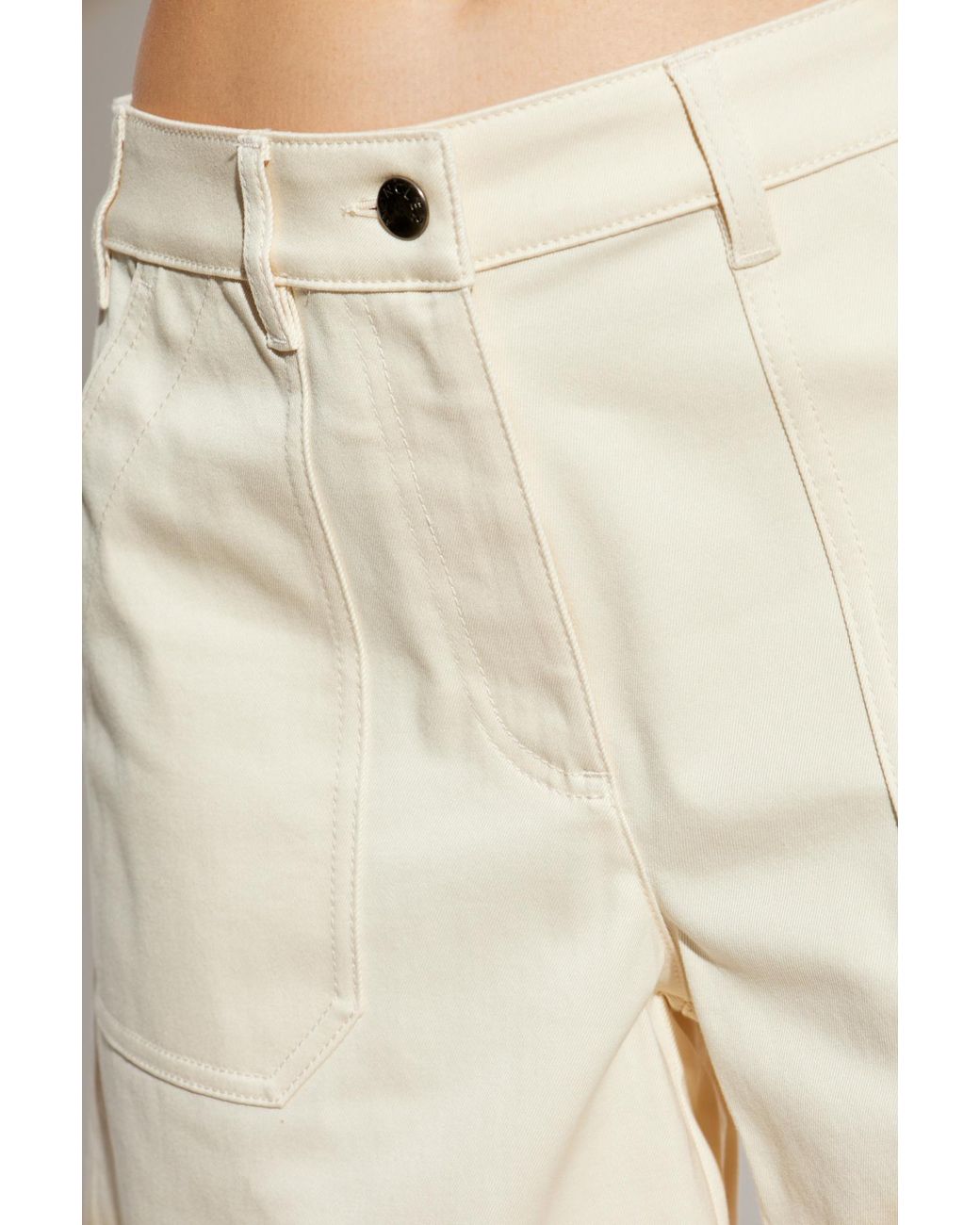 Moncler Natural Shorts With Pockets
