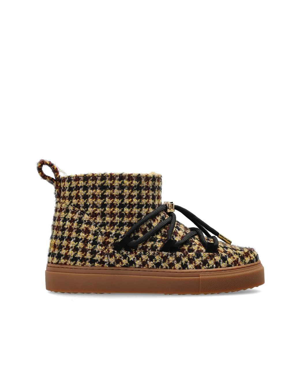 Inuikii Brown 'Plaid Low' Snow Boots