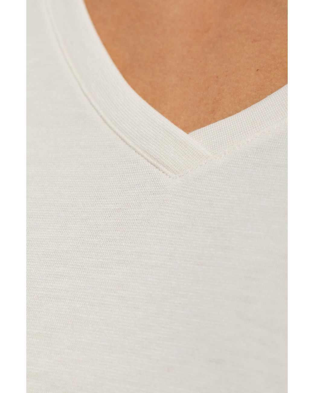 Hanro White T-Shirt From The 'Sleep & Lounge' Collection