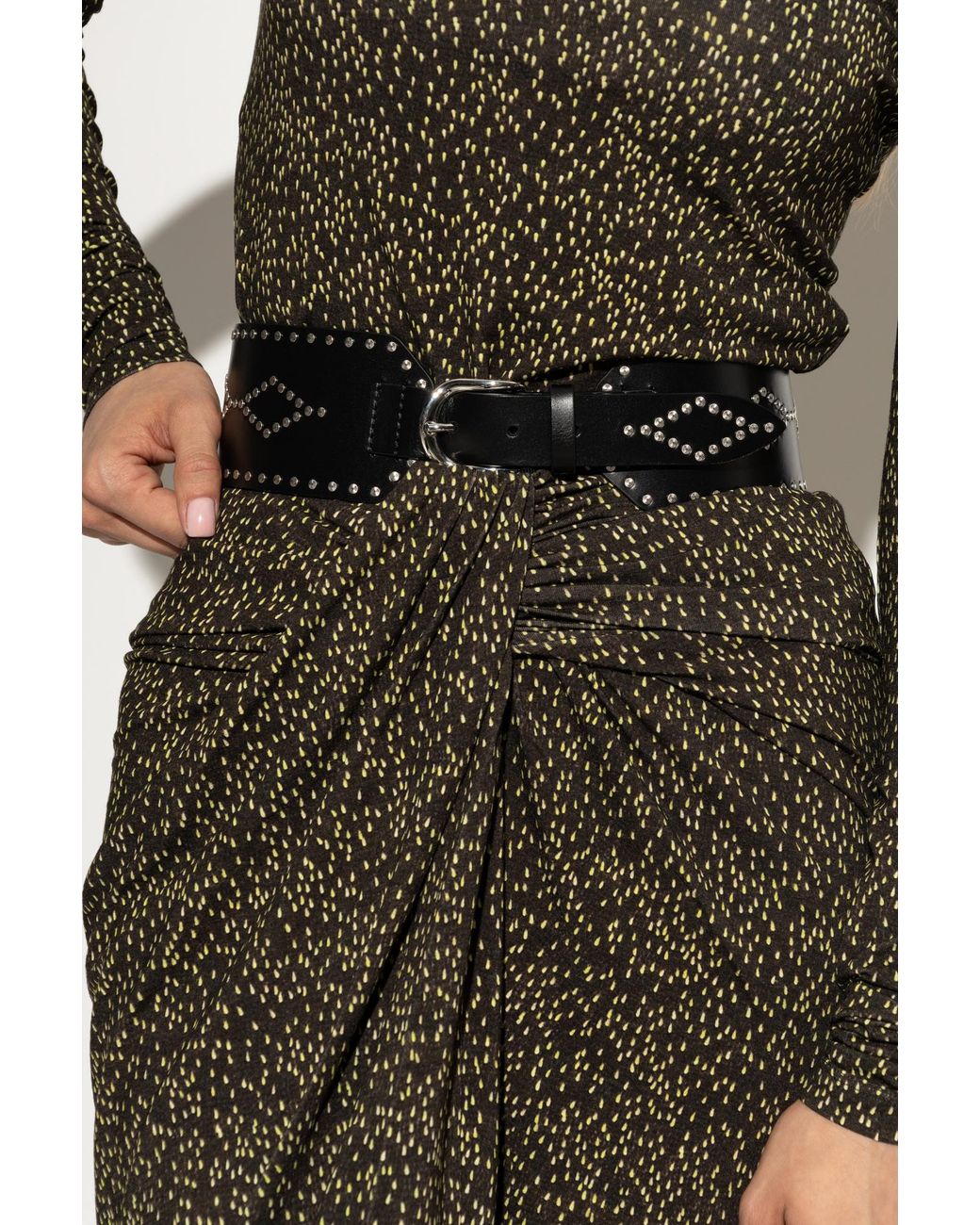 Isabel Marant Black Leather Belt 'Lucie'