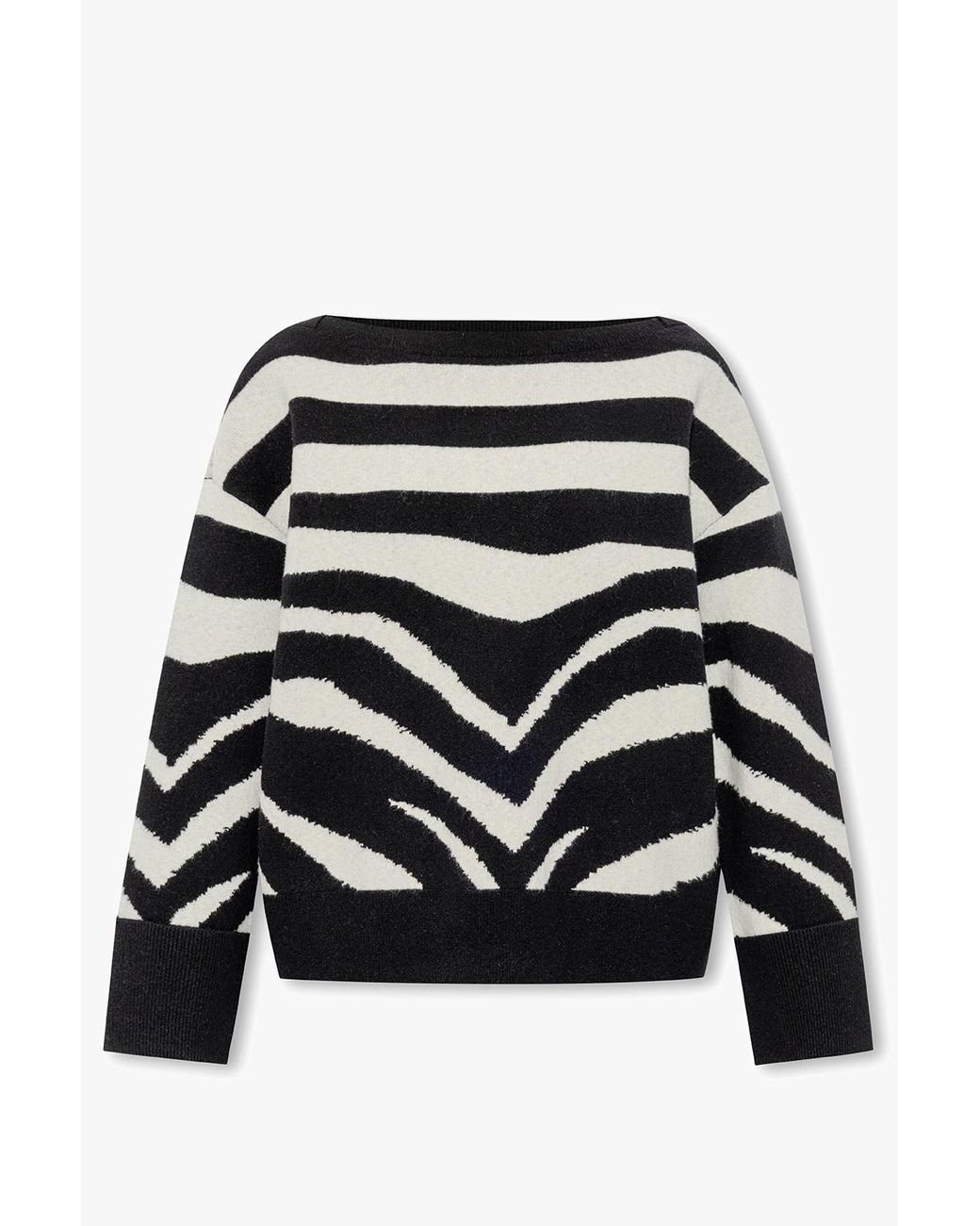 Kate Spade Striped Sweater in Black | Lyst UK