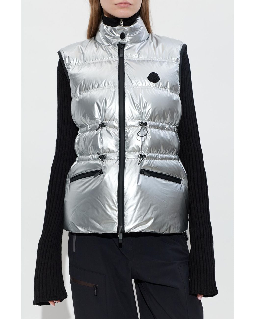 Moncler Metallic Quilted Vest "Pin"