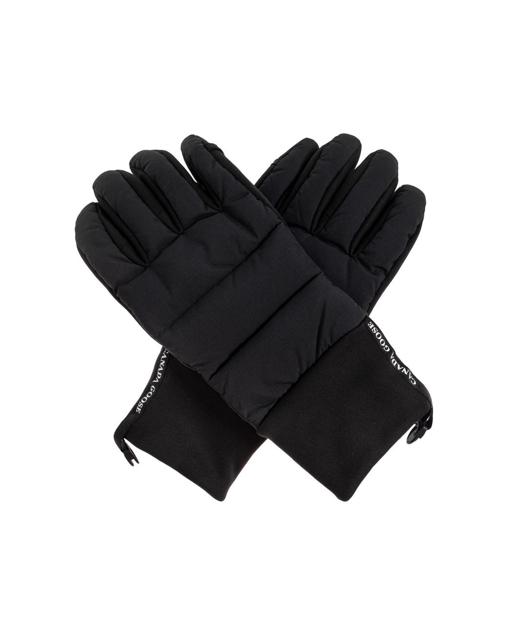 Canada Goose Black Padded Gloves for men