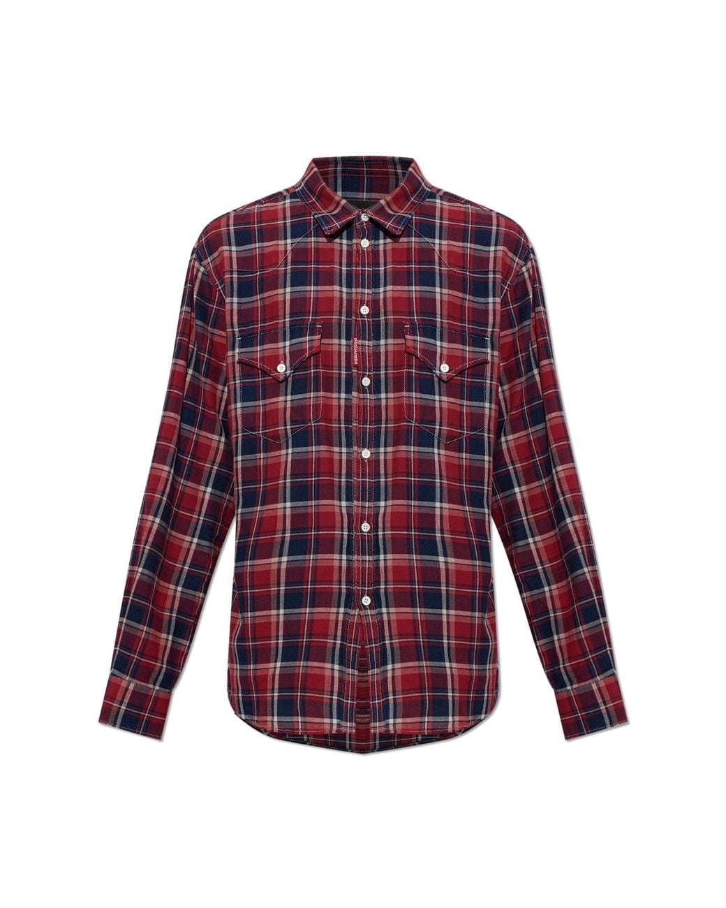 DSquared² Red Checked Shirt for men