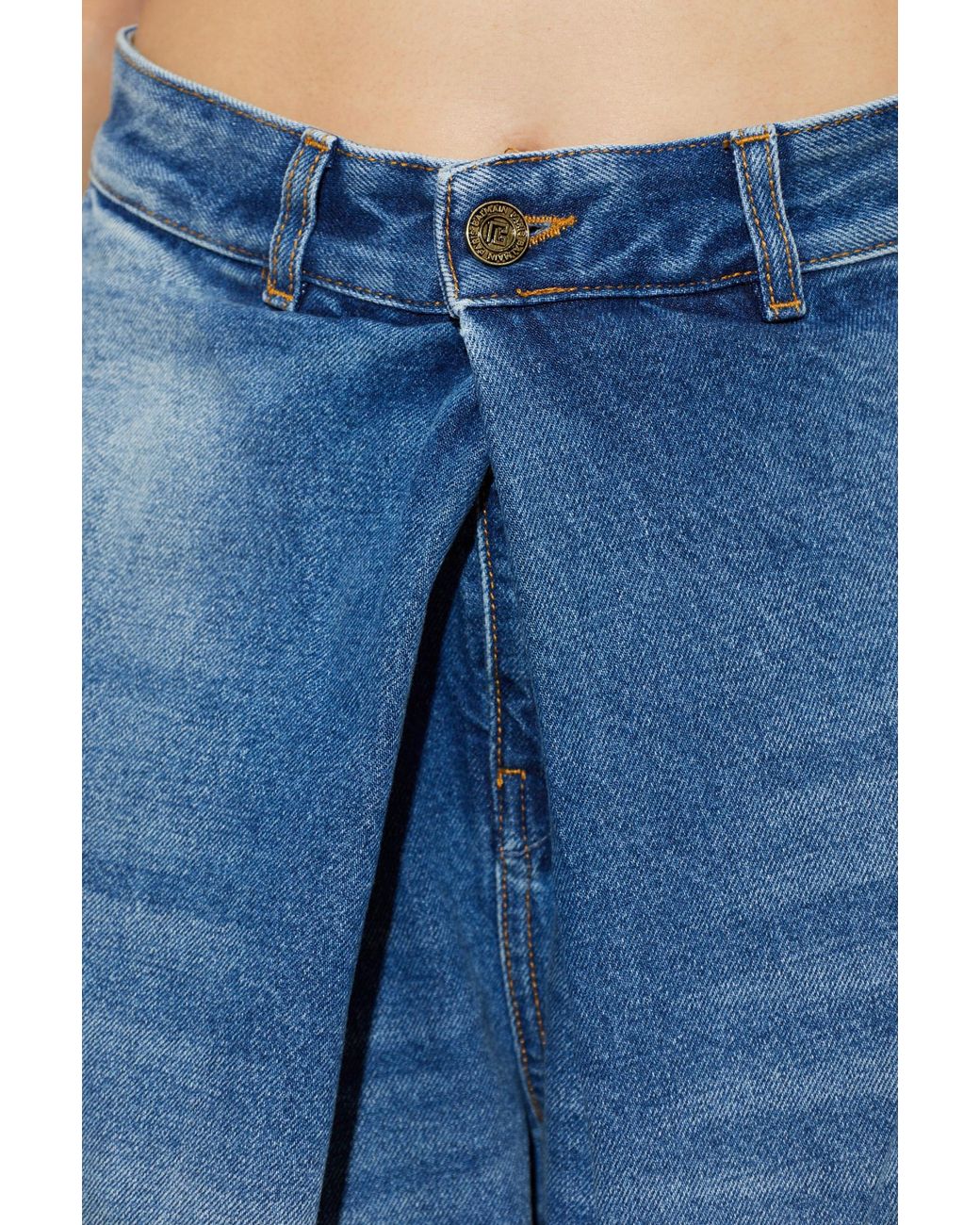 Balmain Blue Jeans With Pleats