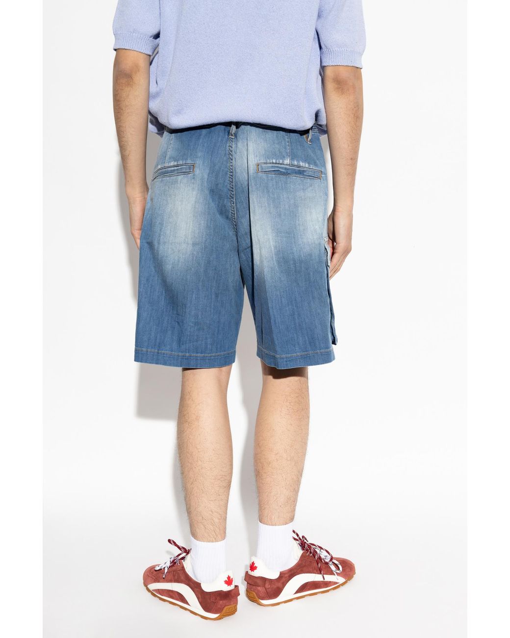 DSquared² Blue Denim Shorts for men