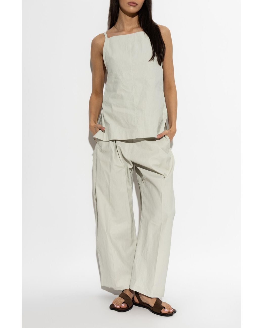 Studio Nicholson White 'Minos' Trousers