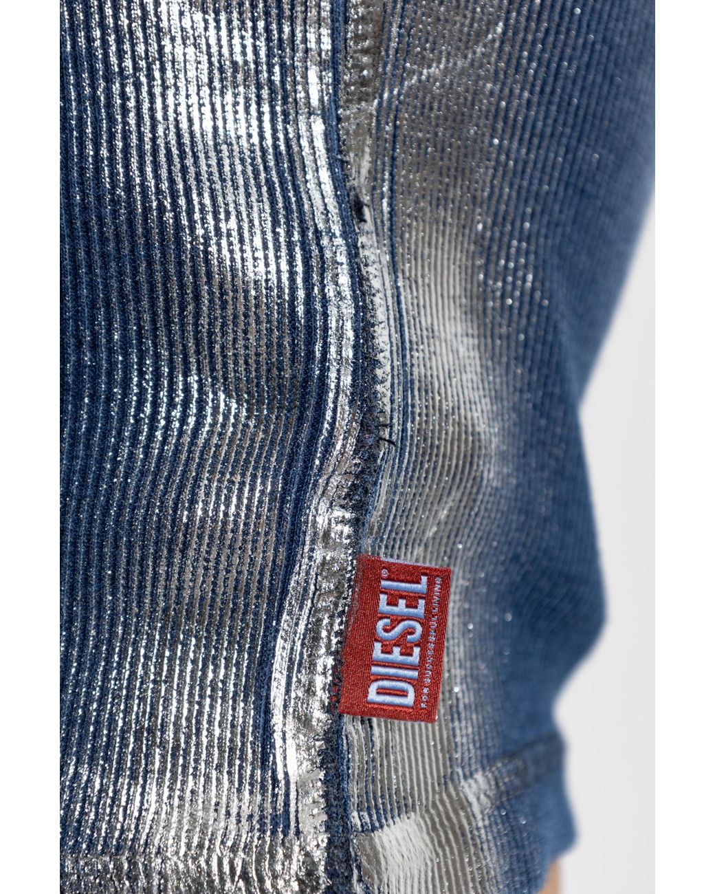 DIESEL Blue Top T-Ele-Long-Q1