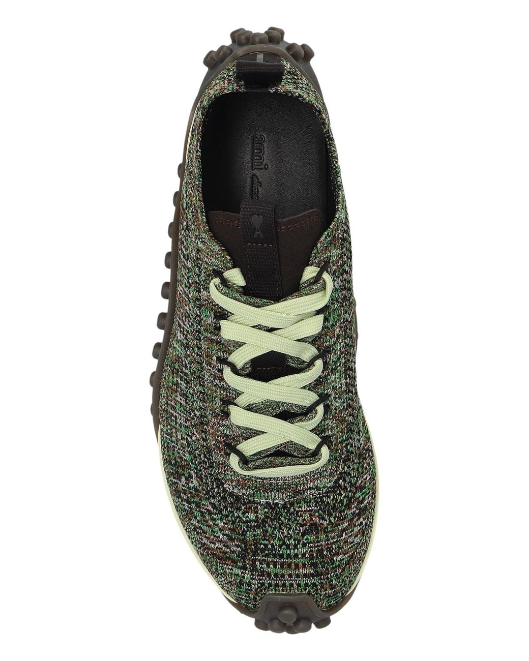 AMI Brown Logo Sneakers
