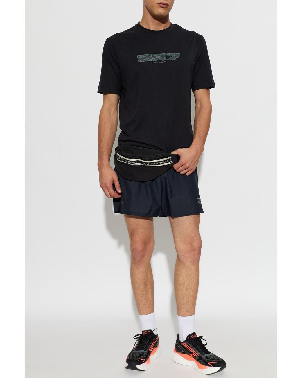 EA7 Blue Training Shorts for men