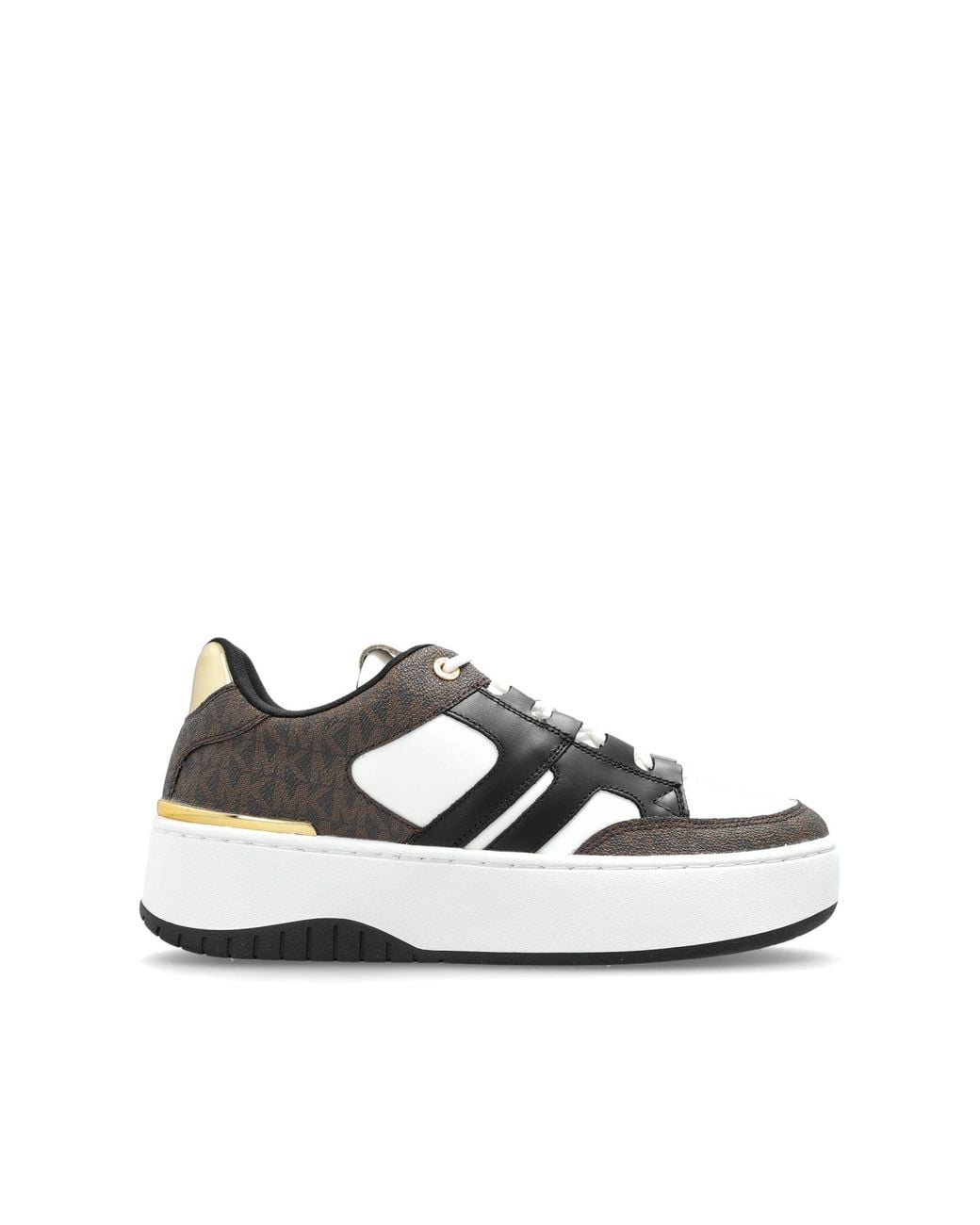 MICHAEL Michael Kors White "Ryder" Platform Sneakers