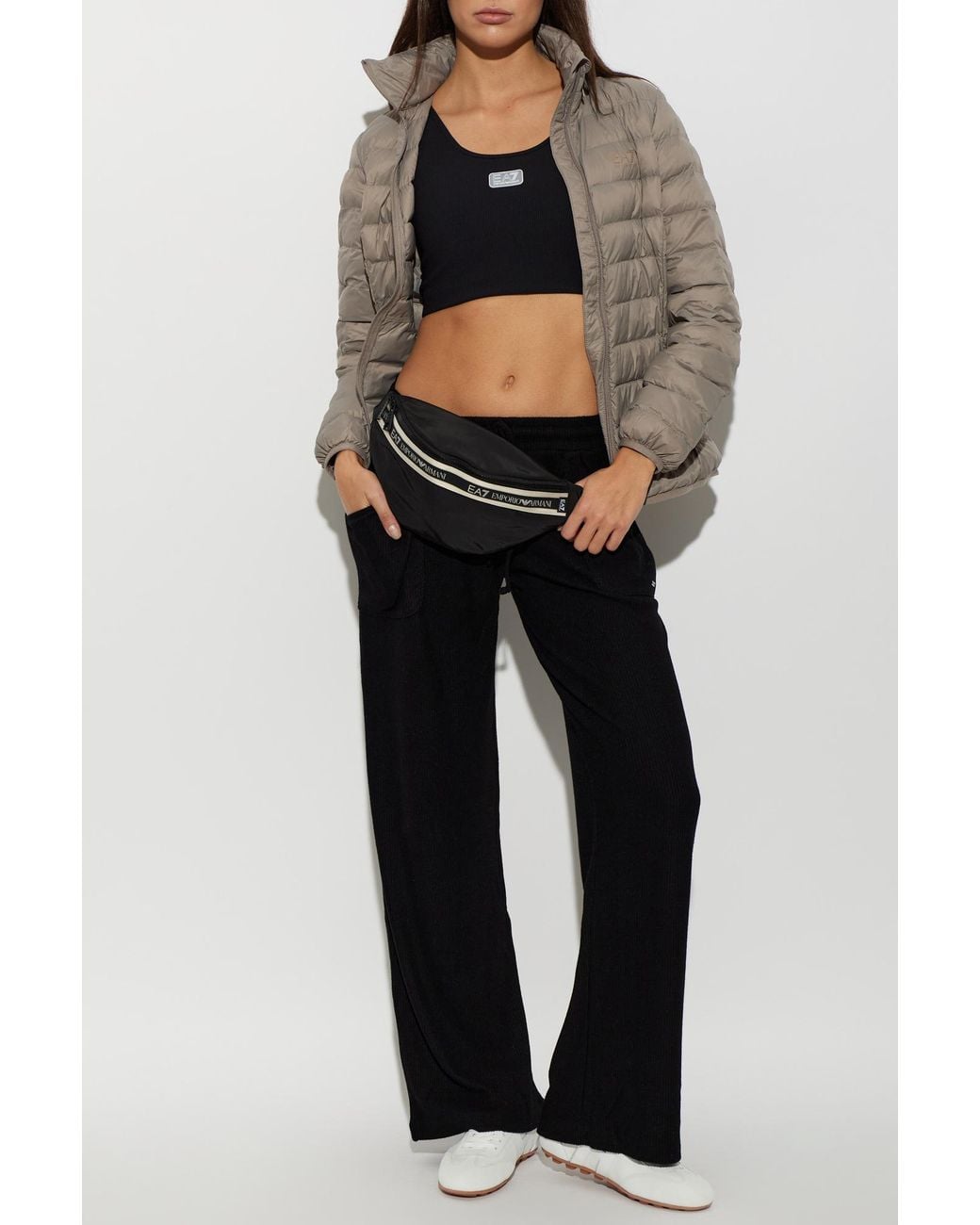 Emporio Armani Black Loungewear Pants
