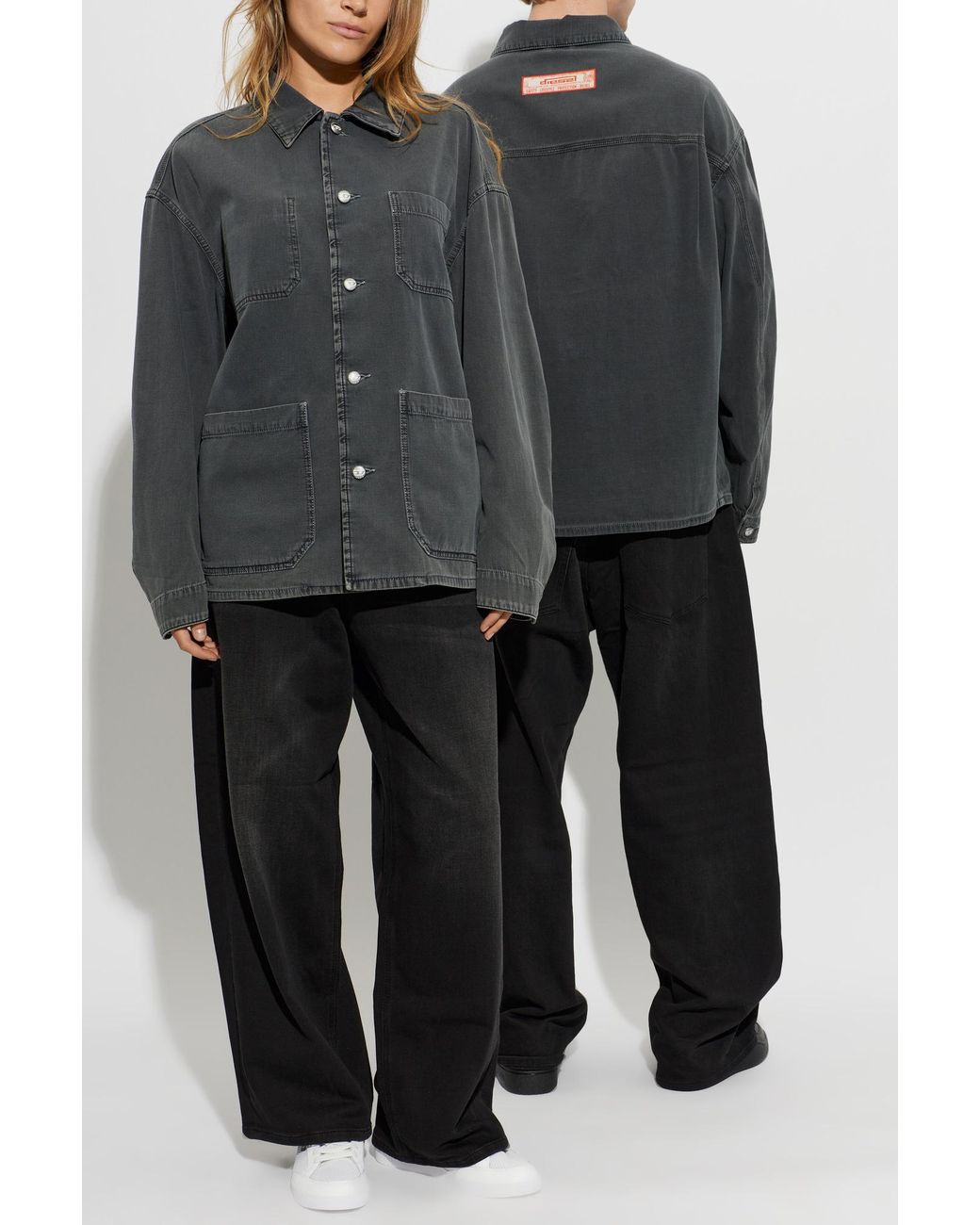 DIESEL Black Trousers '2097 D-Enim-M-Bw Jogg'