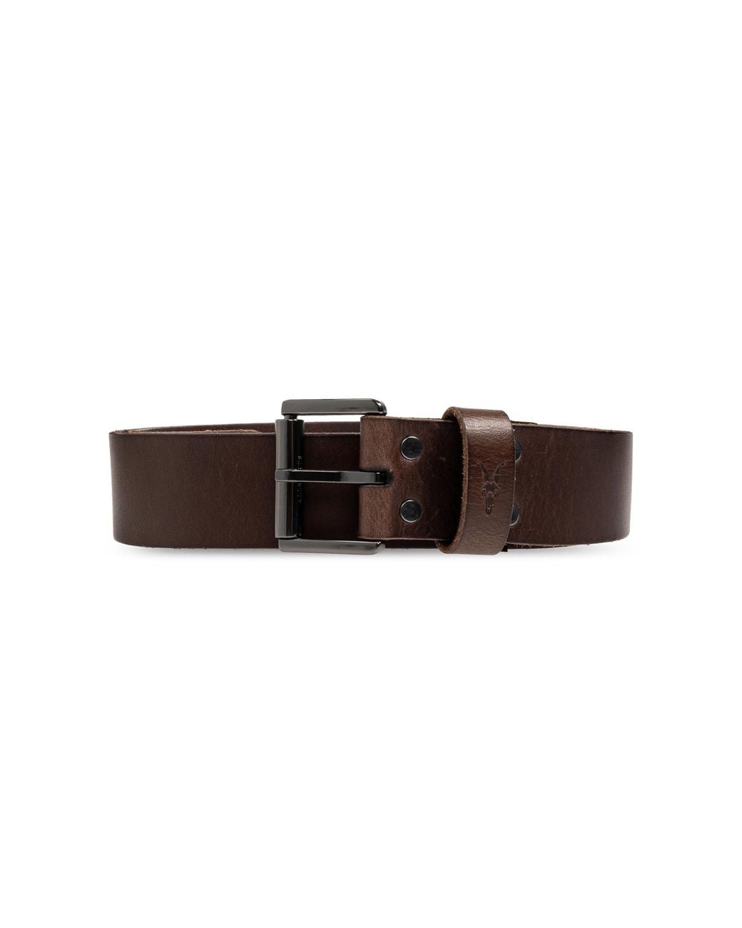 AllSaints Brown Leather Belt