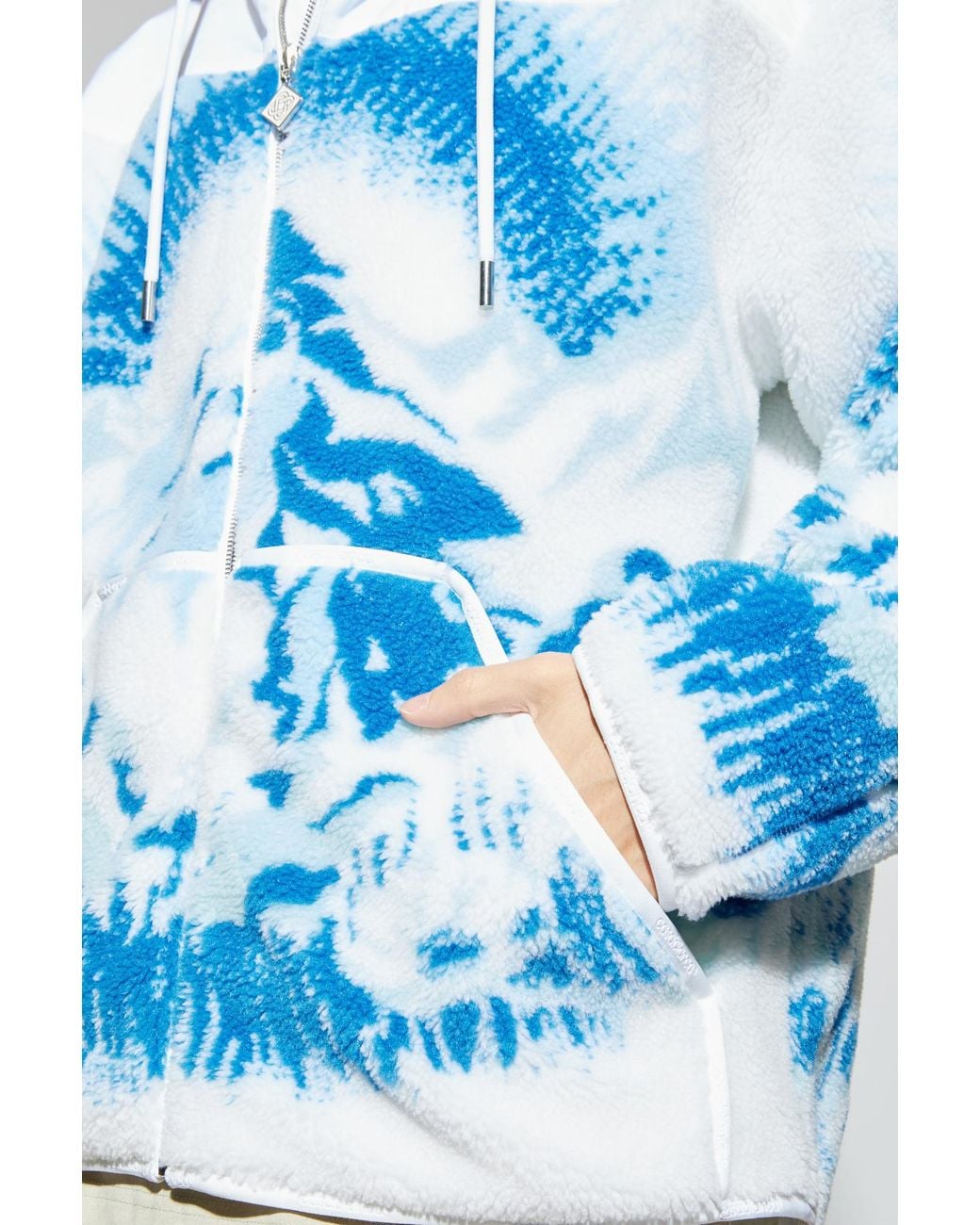Casablanca Blue Hooded Jacket for men