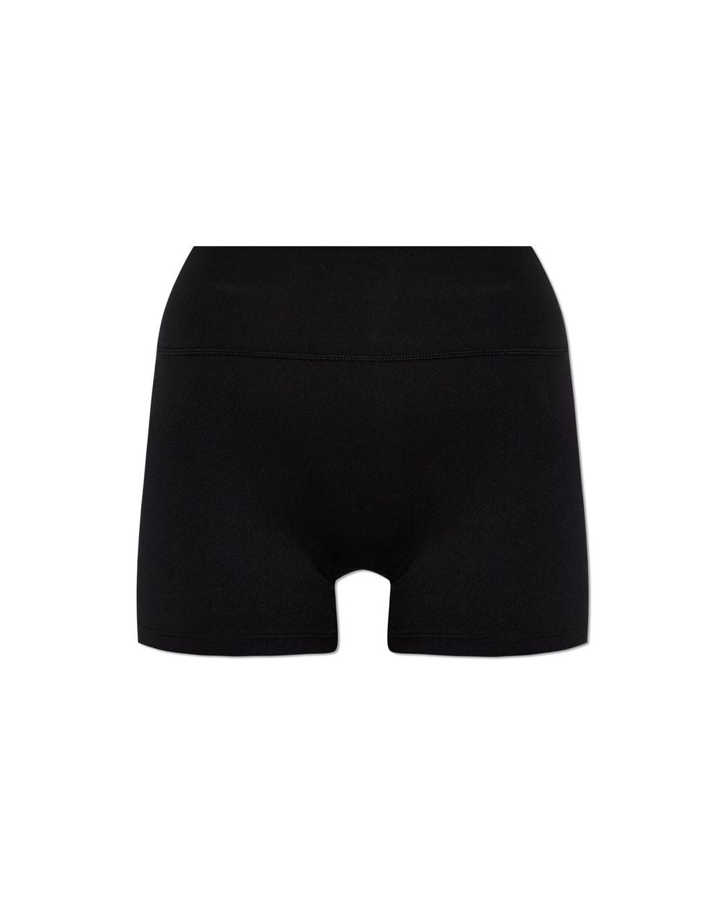 Sporty & Rich Black Short Leggings From 'The Essentials' Collection