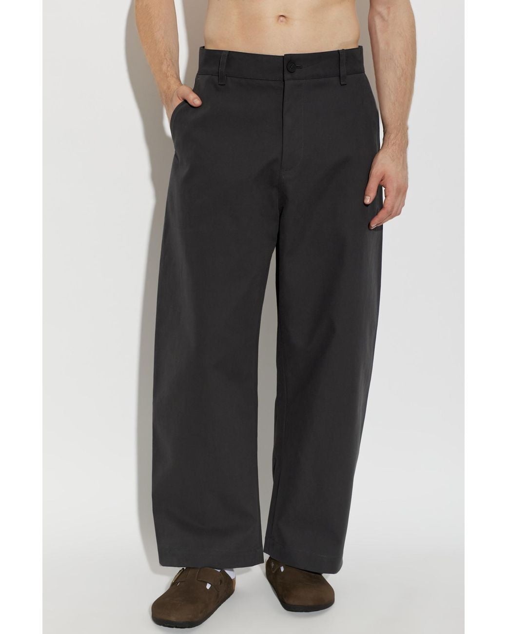 Studio Nicholson Black 'Minard' Trousers for men