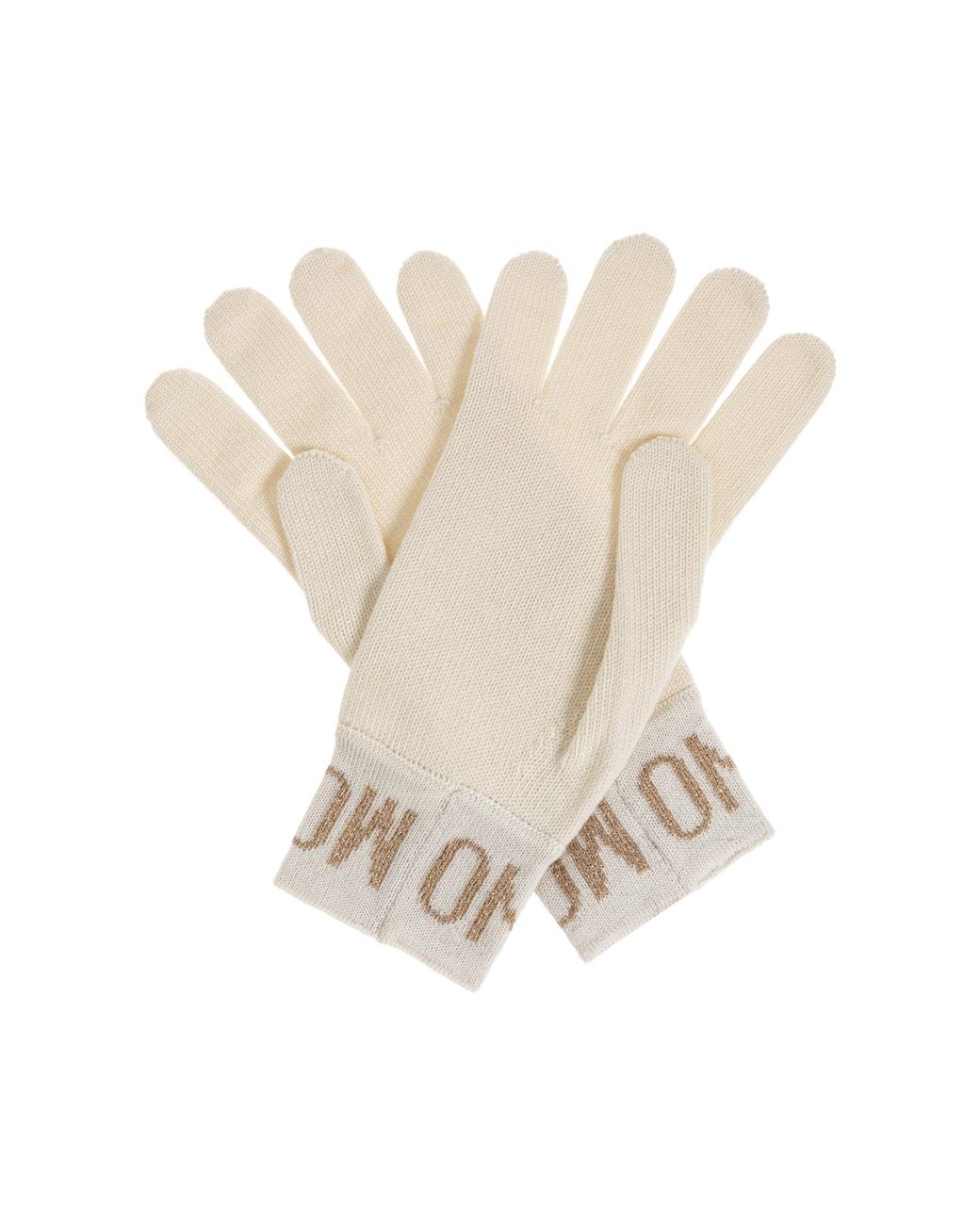 Moschino Black Gloves With Logo