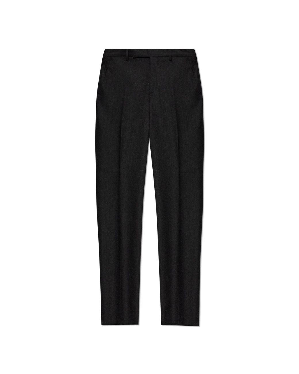 Paul Smith Black Wool Pleat-Front Trousers for men