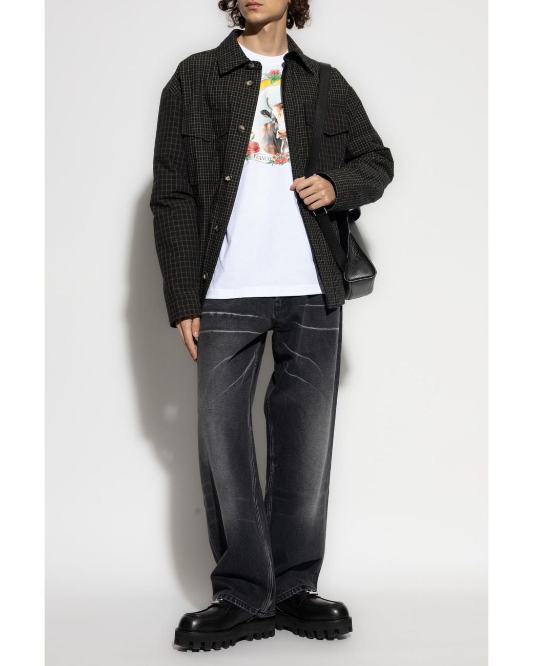 Moschino Black Straight-Leg Jeans for men