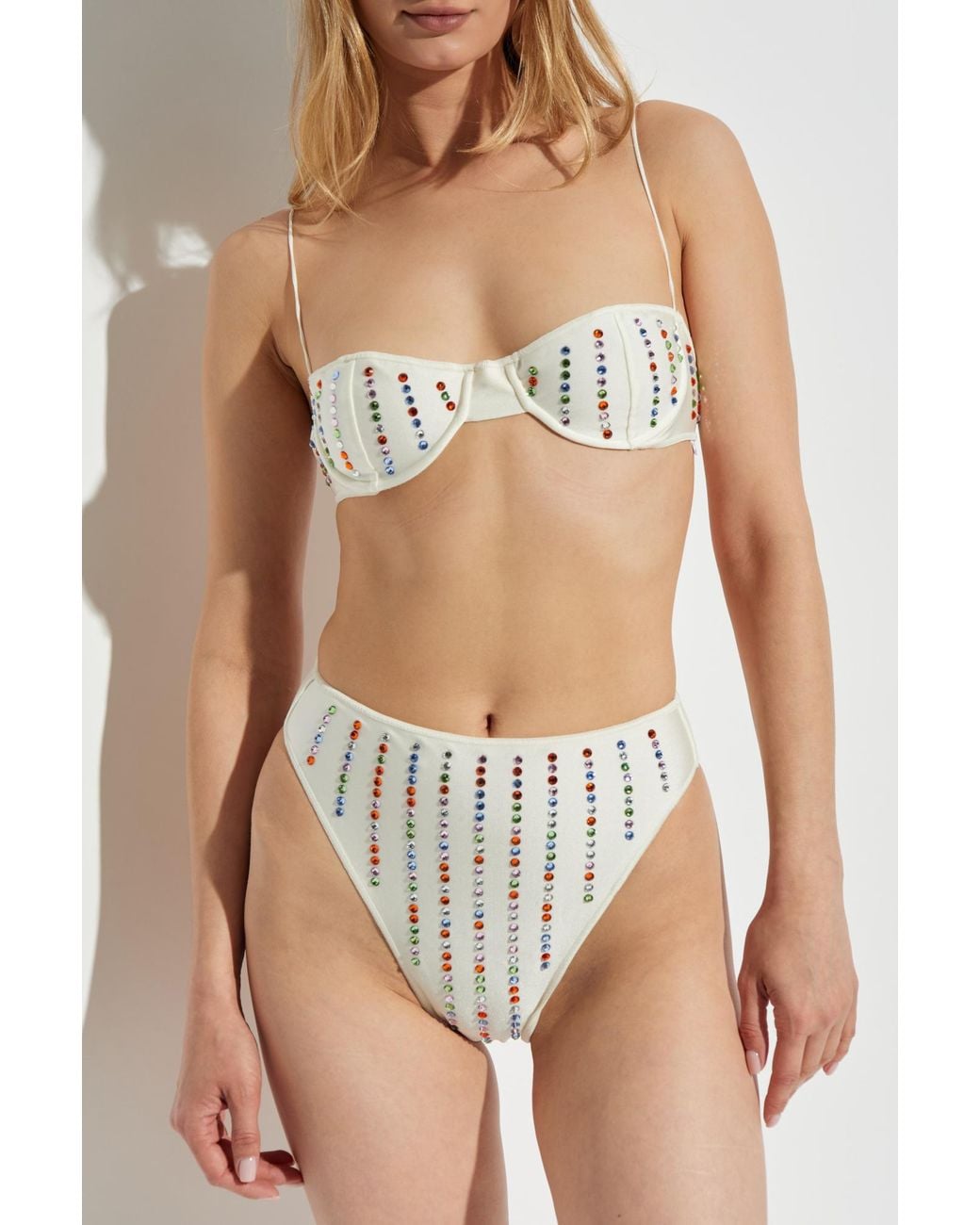 Oseree White Two-Piece Swimsuit