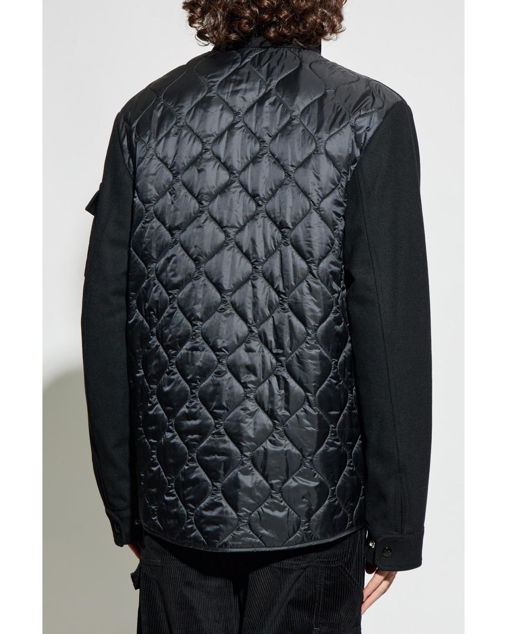 Moncler Black Down Jacket "Avoine" for men
