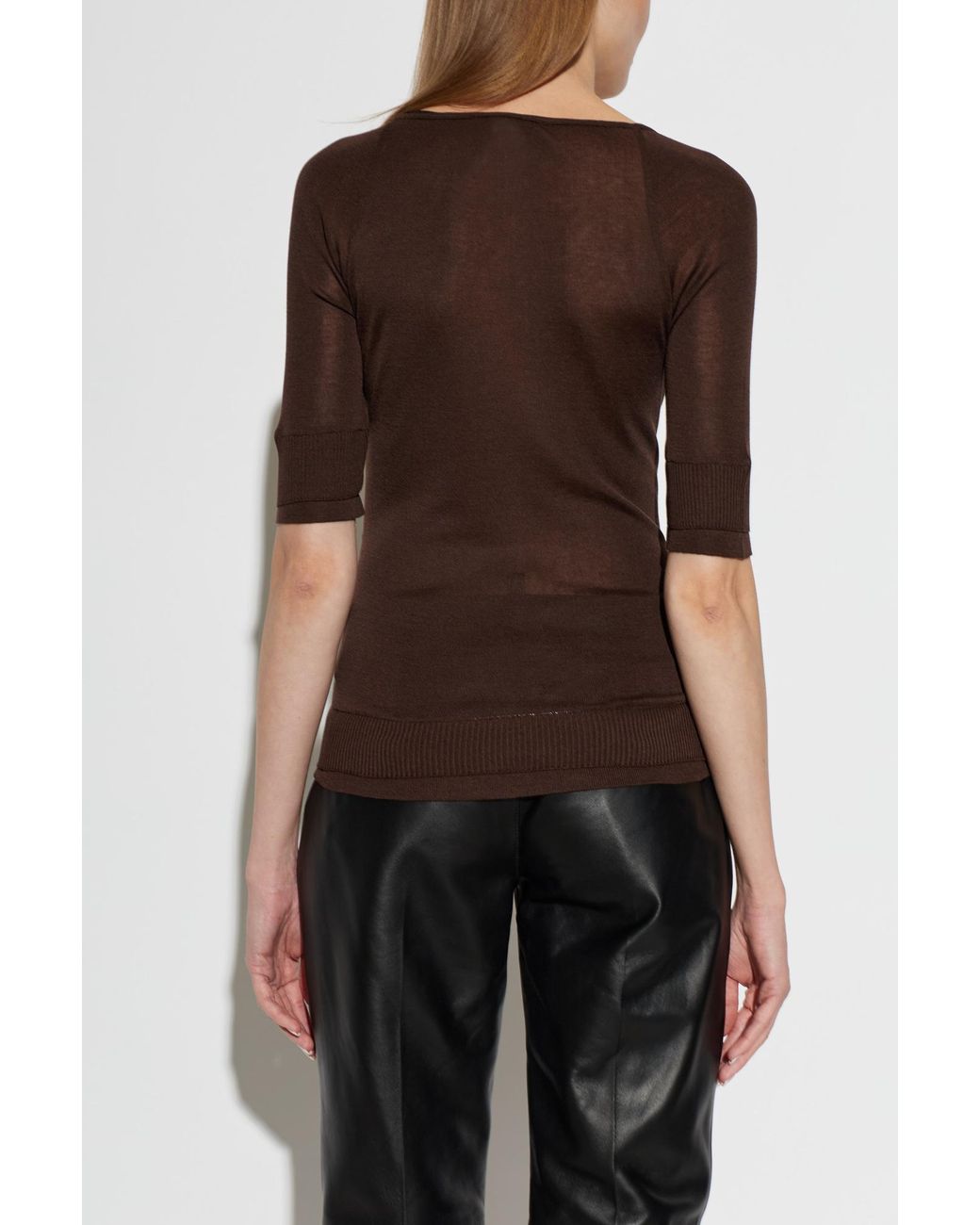 Lemaire Black Fitted Top
