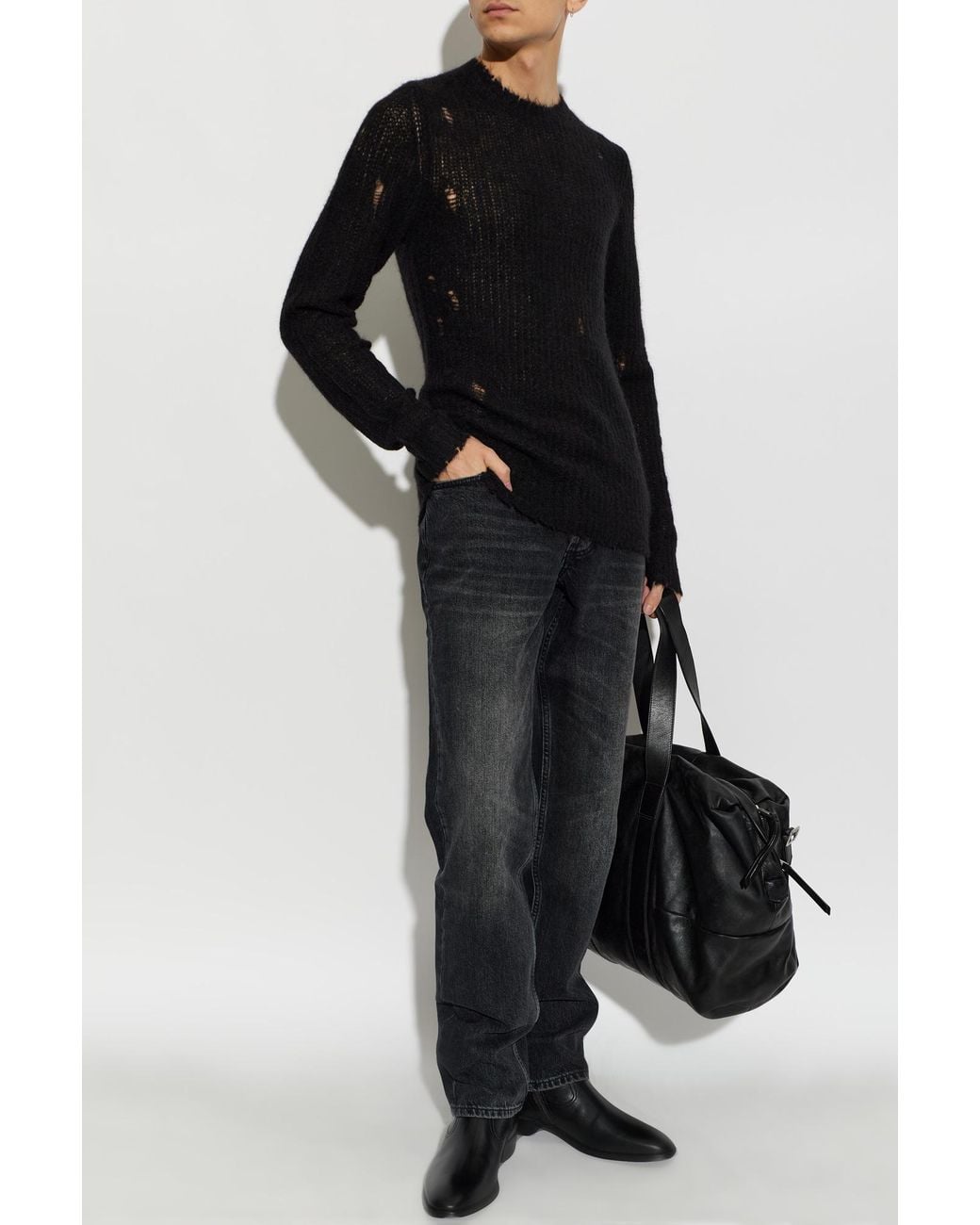 AllSaints Black 'Parx' Sweater for men