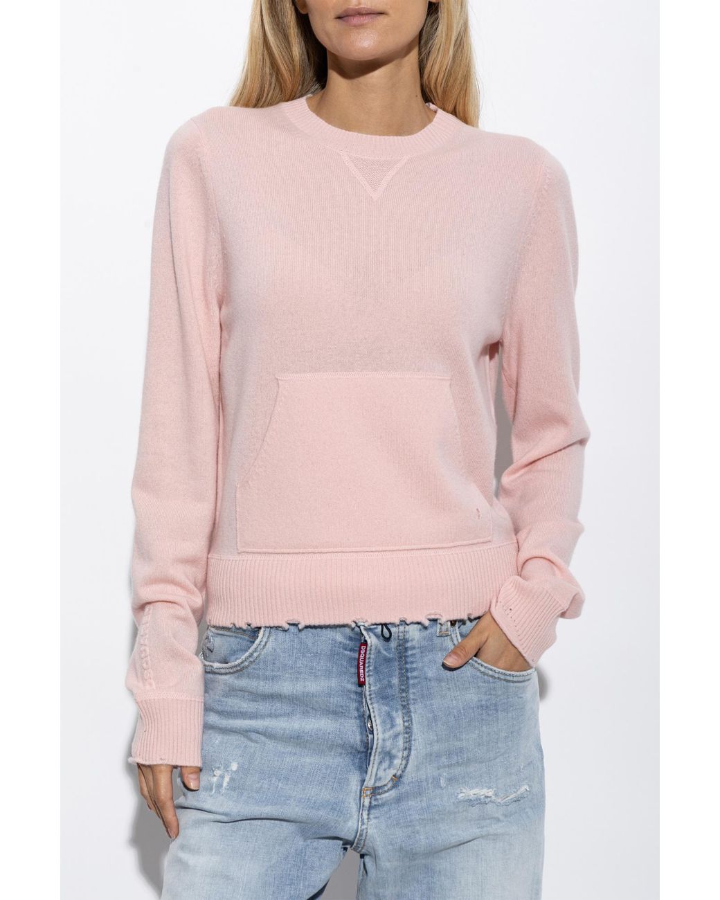 DSquared² Blue Sweater With Pocket