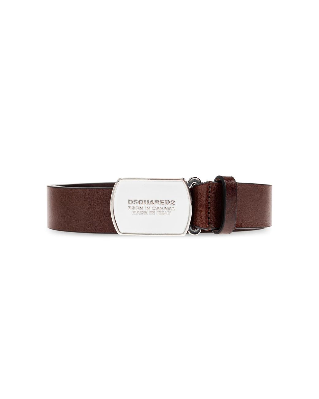 DSquared² Brown Leather Belt for men