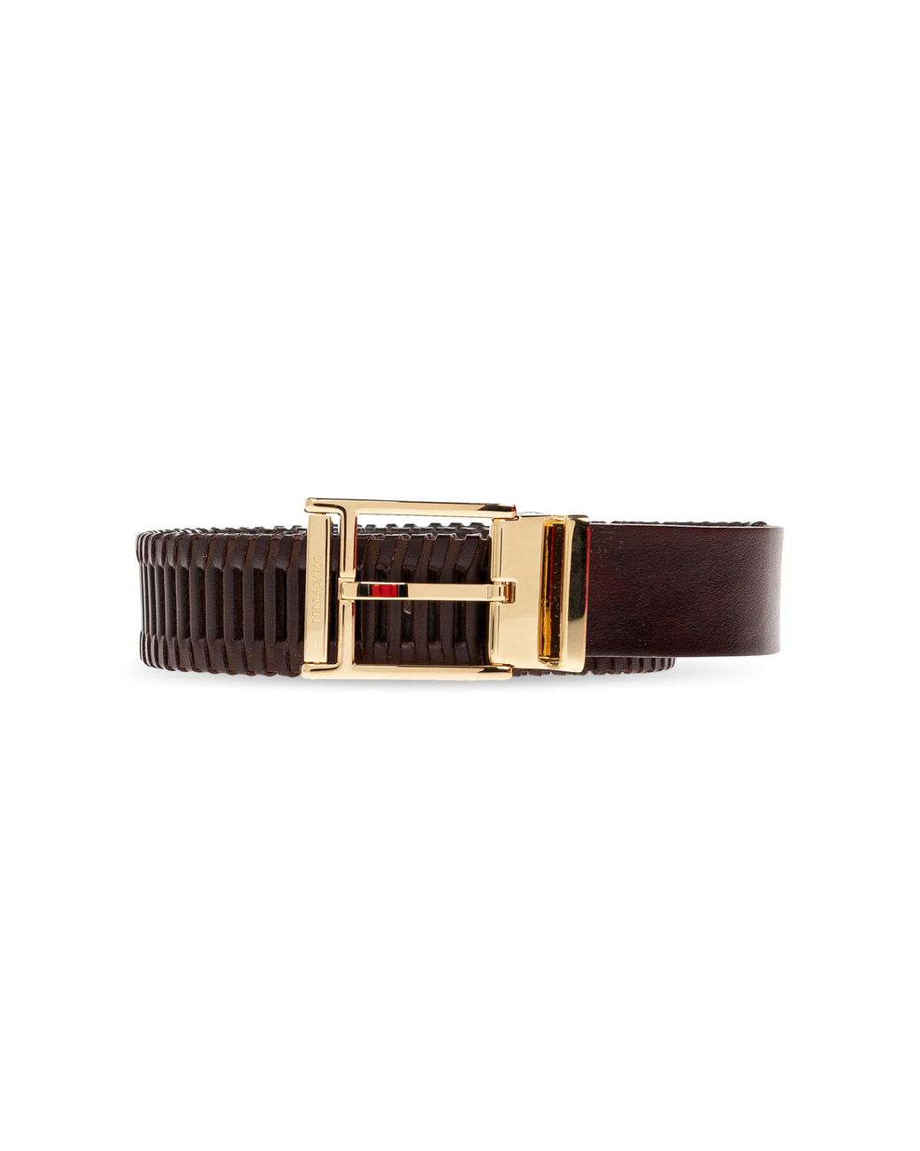 Ferragamo Brown Leather Belt for men