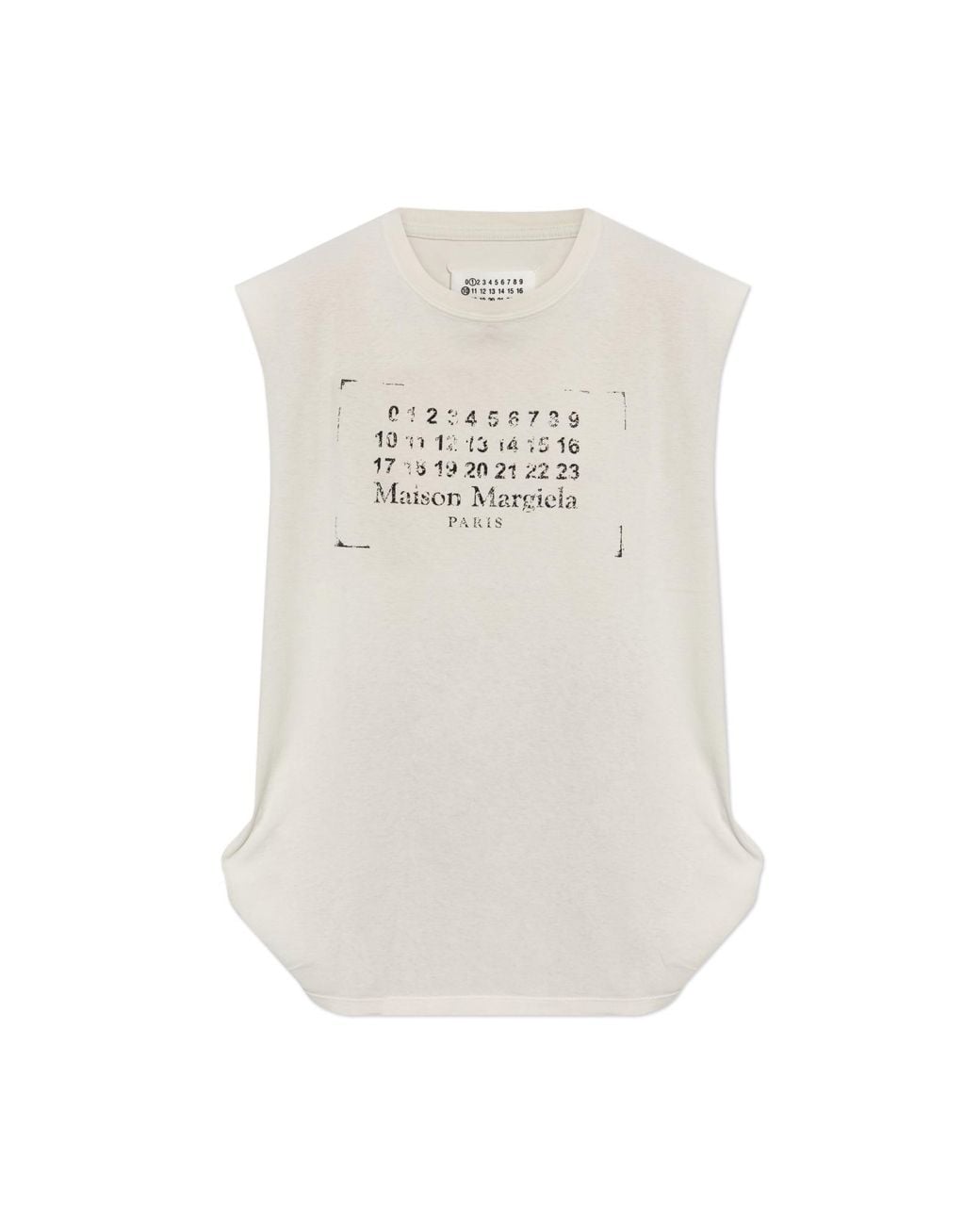 Maison Margiela White Top With "Z" Logo